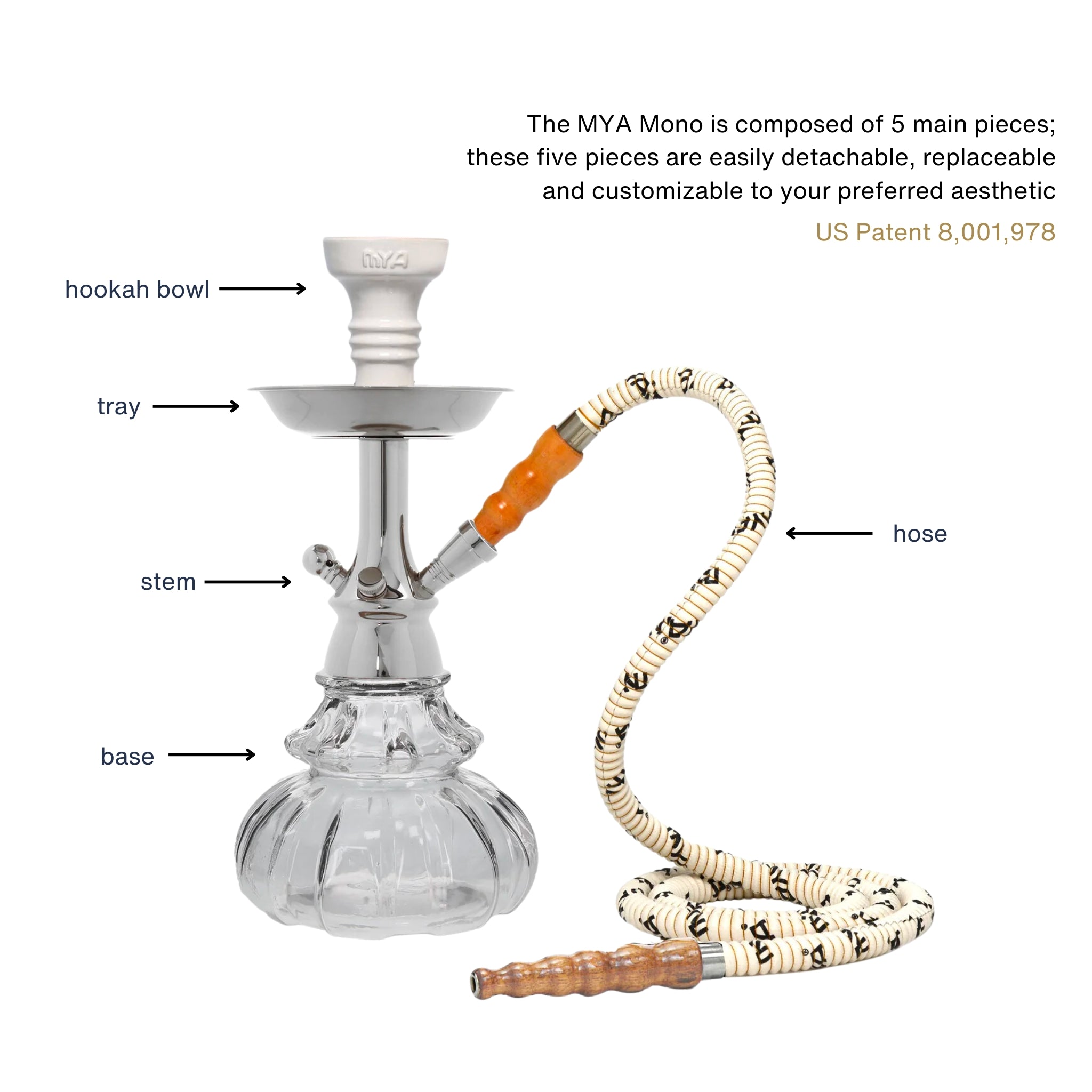 Clear Mono Hookah #color_Clear