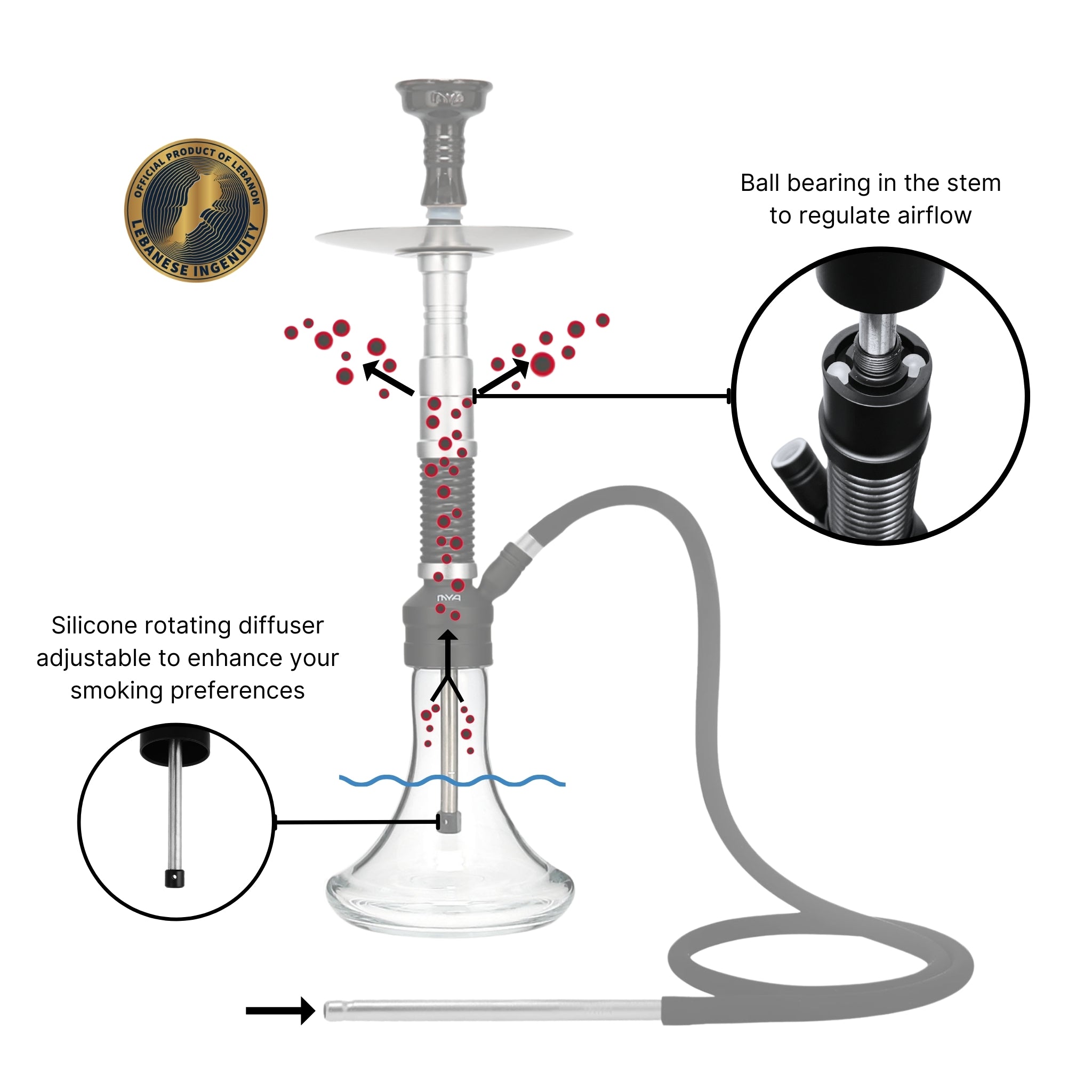 ORO-1A6 MYA Hookah