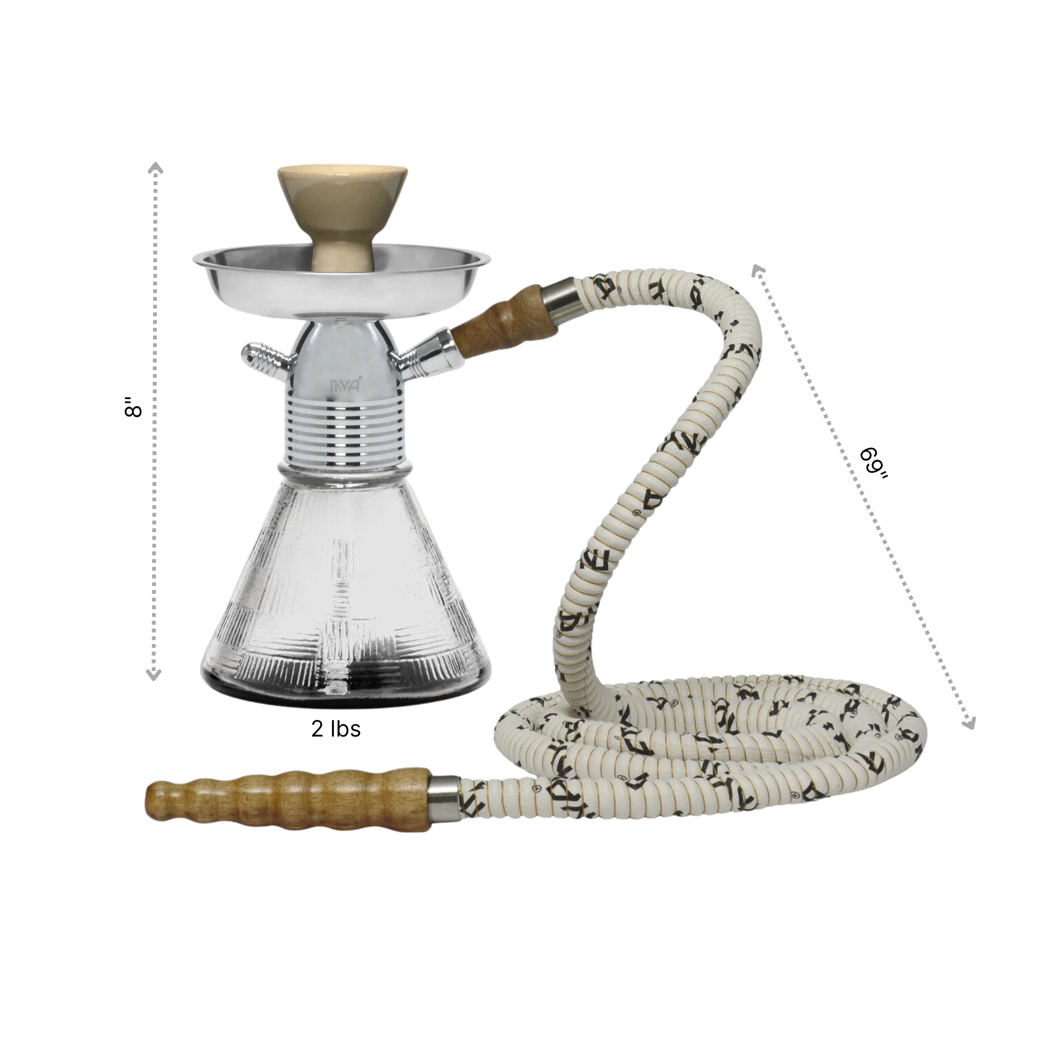 Clear Petite Mya Hookah #color_Clear