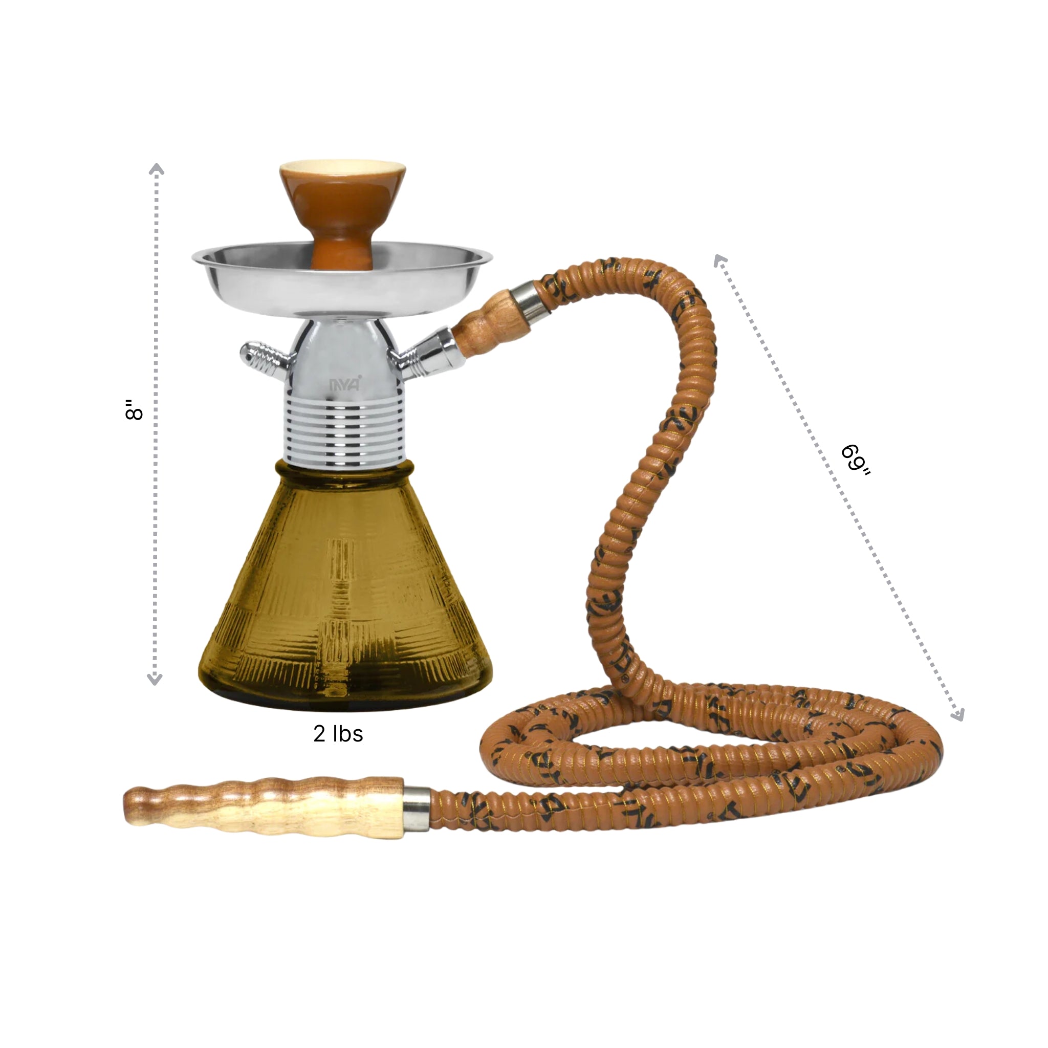 Amber Petite Mya Hookah #color_Amber