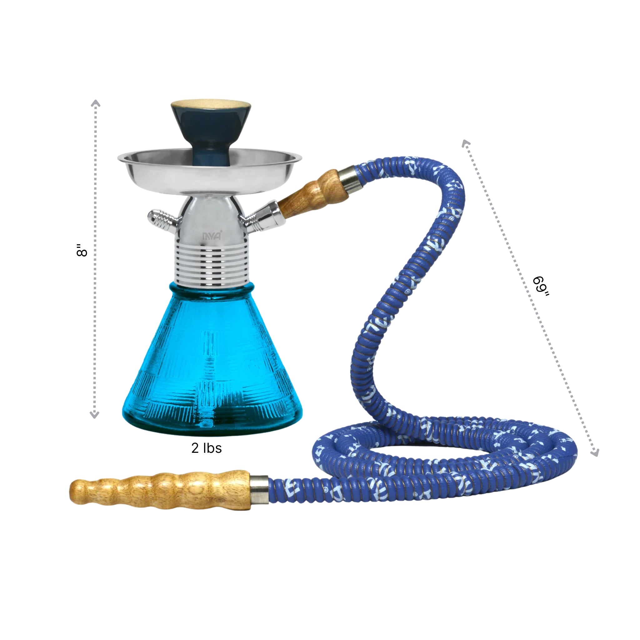 Sky Blue Petite Mya Hookah #color_Sky Blue