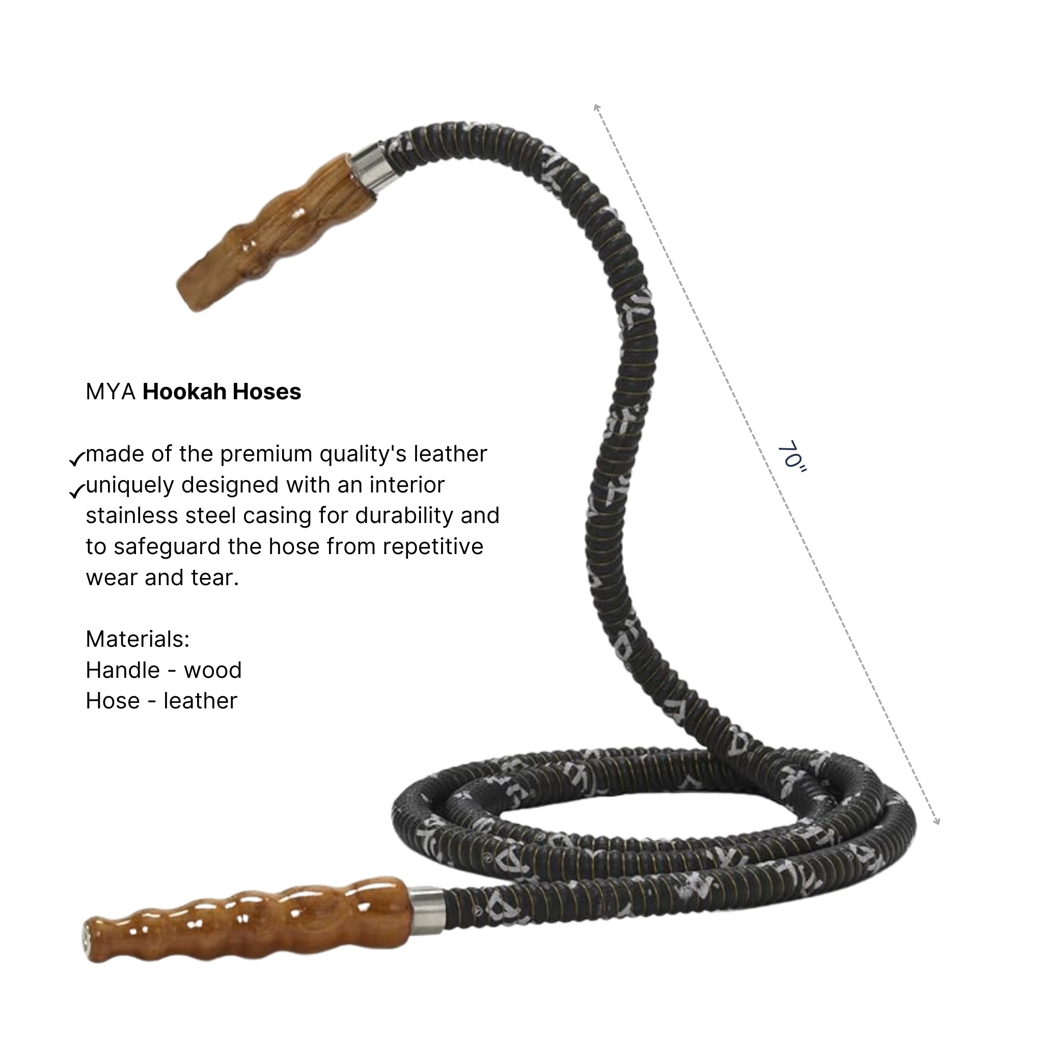 QT Hookah in Black Stem with Grey Glass #color_BLACK/GREY