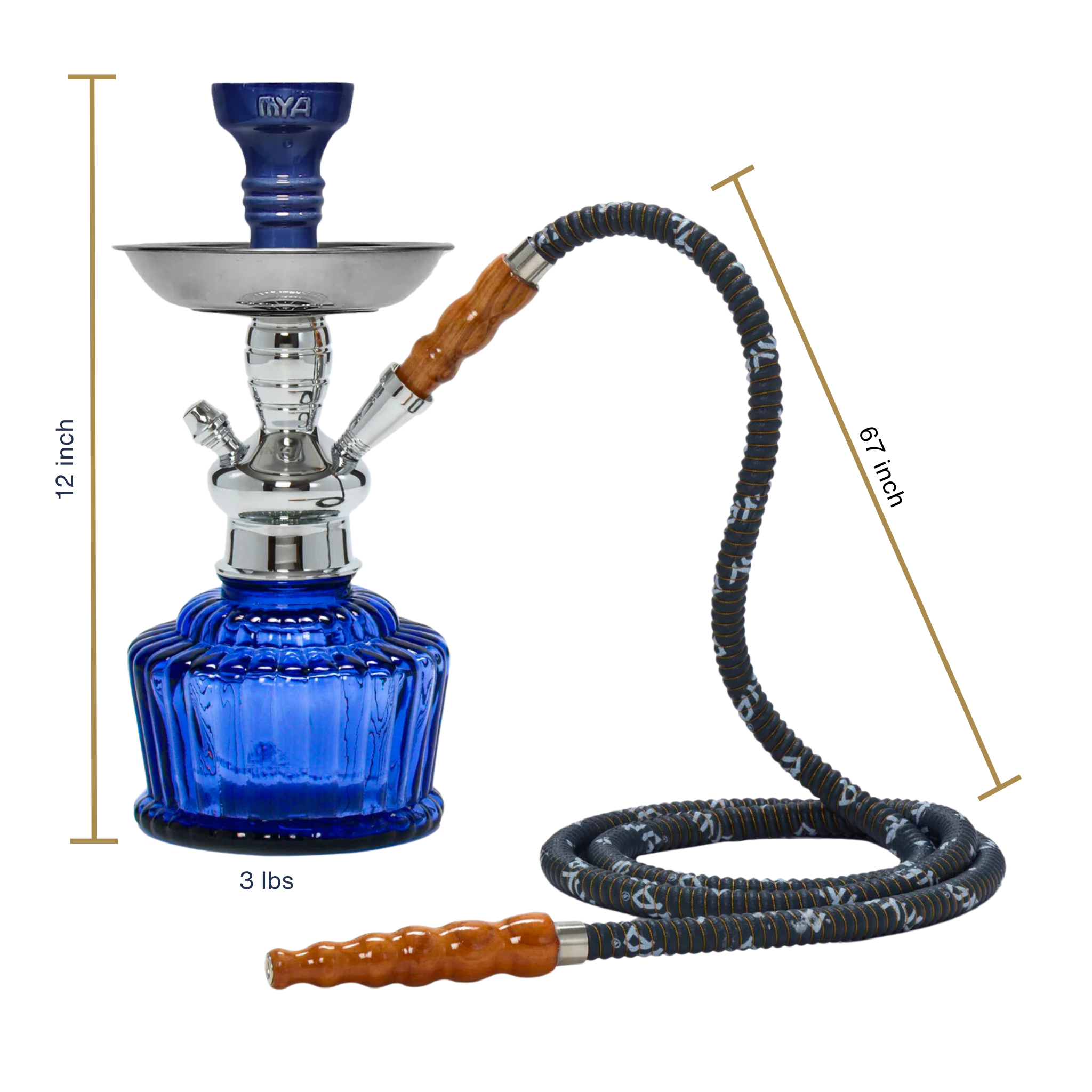 Dark Blue QT 263 Silver Stem #color_Dark Blue