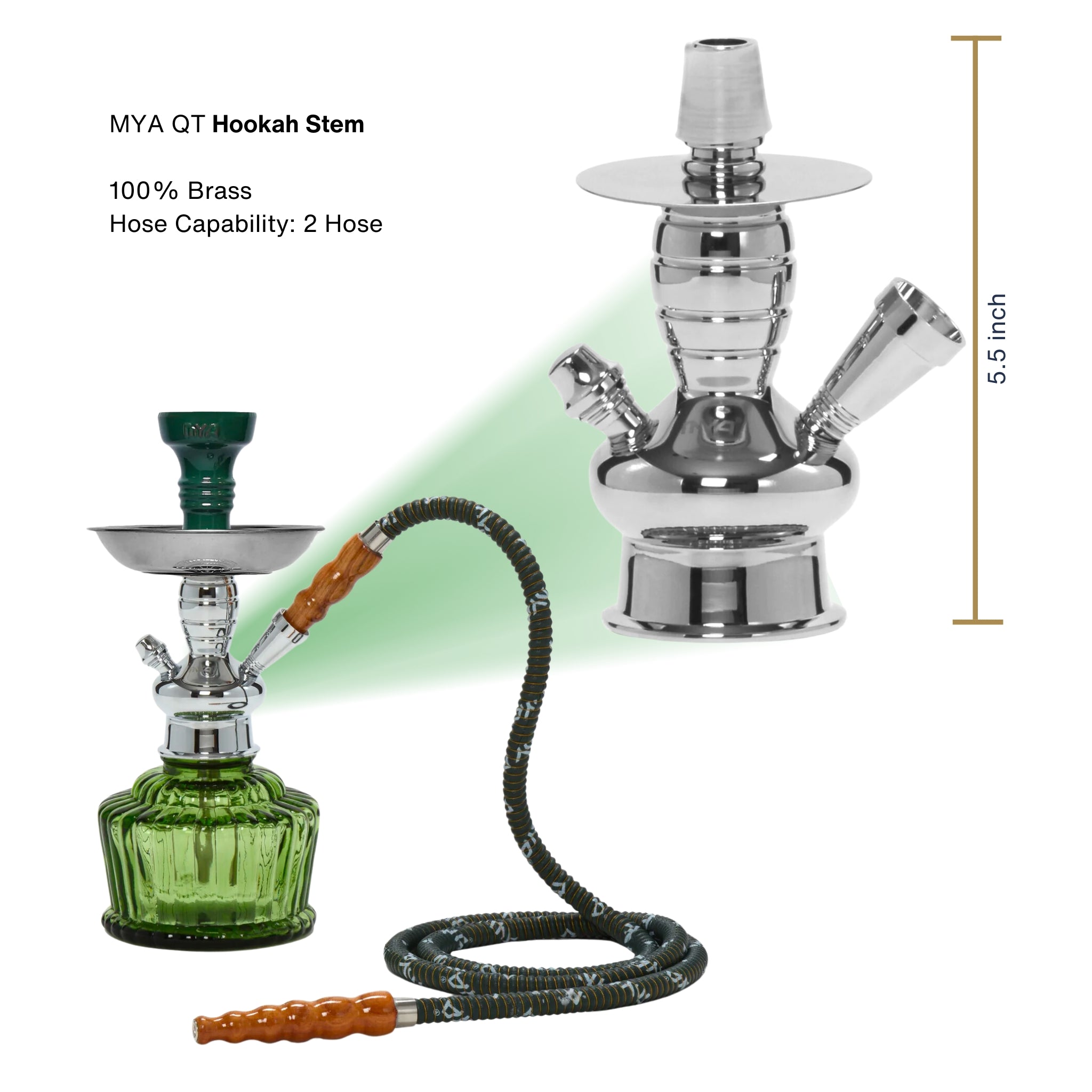 Olive Green QT 263 Silver Stem #color_Olive Green