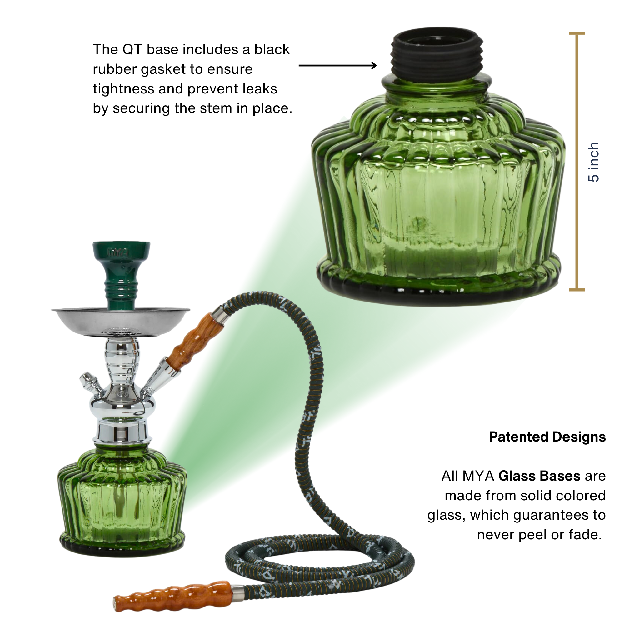 Olive Green QT 263 Silver Stem #color_Olive Green