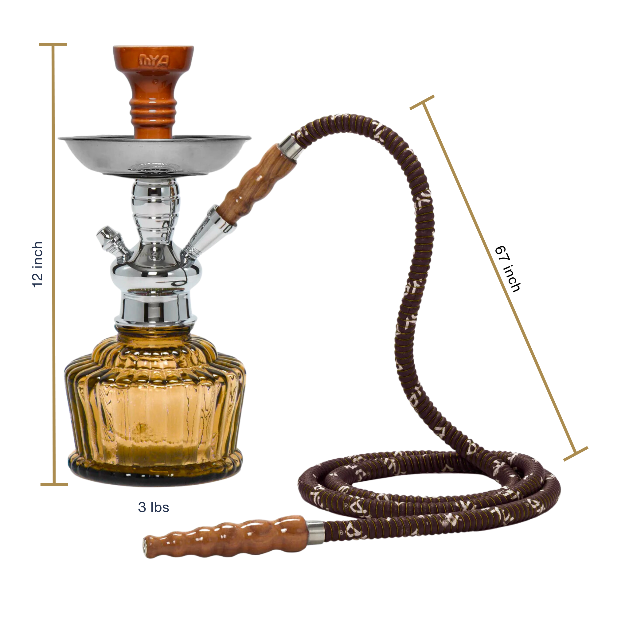 Amber QT 263 Silver Stem #color_Amber