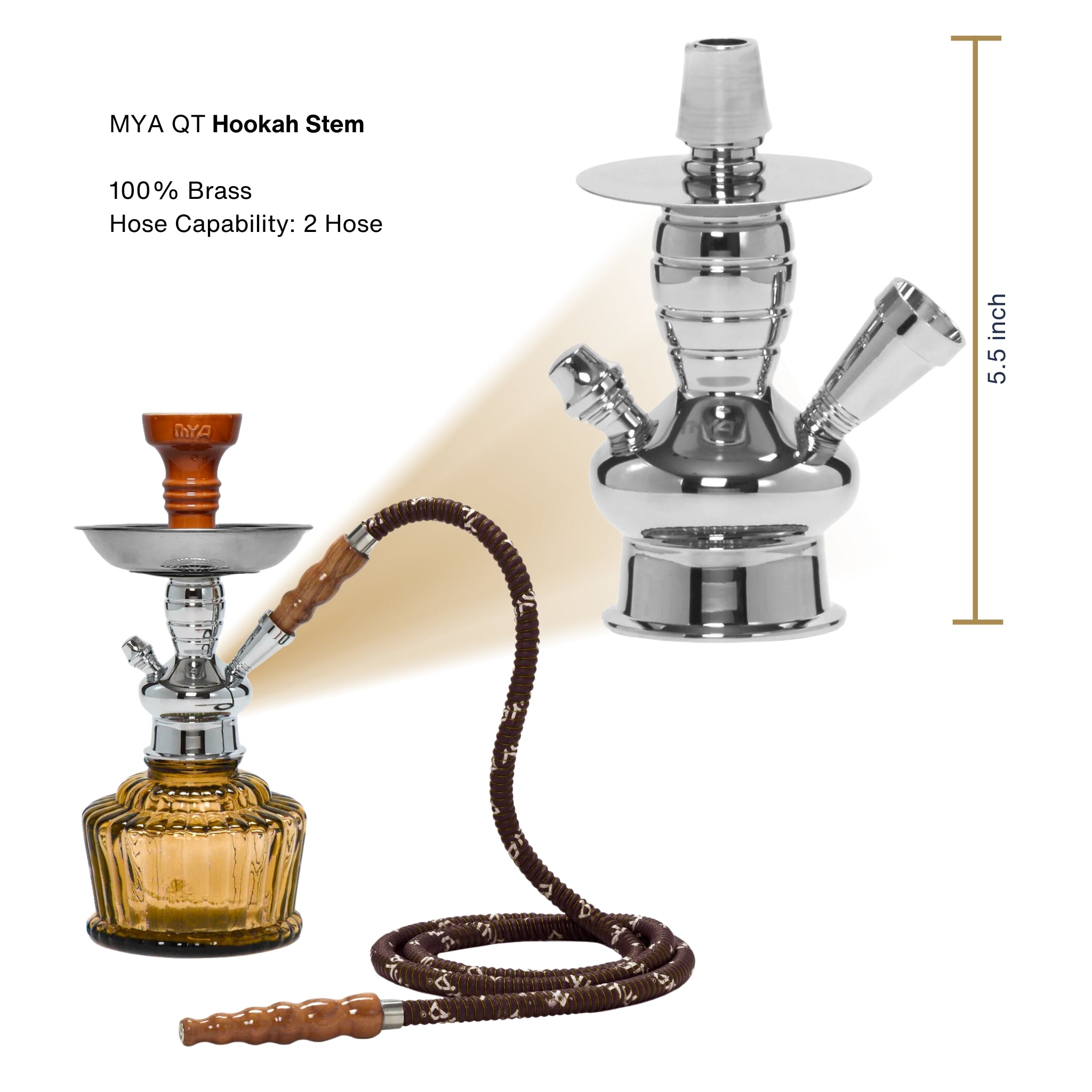 Amber QT 263 Silver Stem #color_Amber