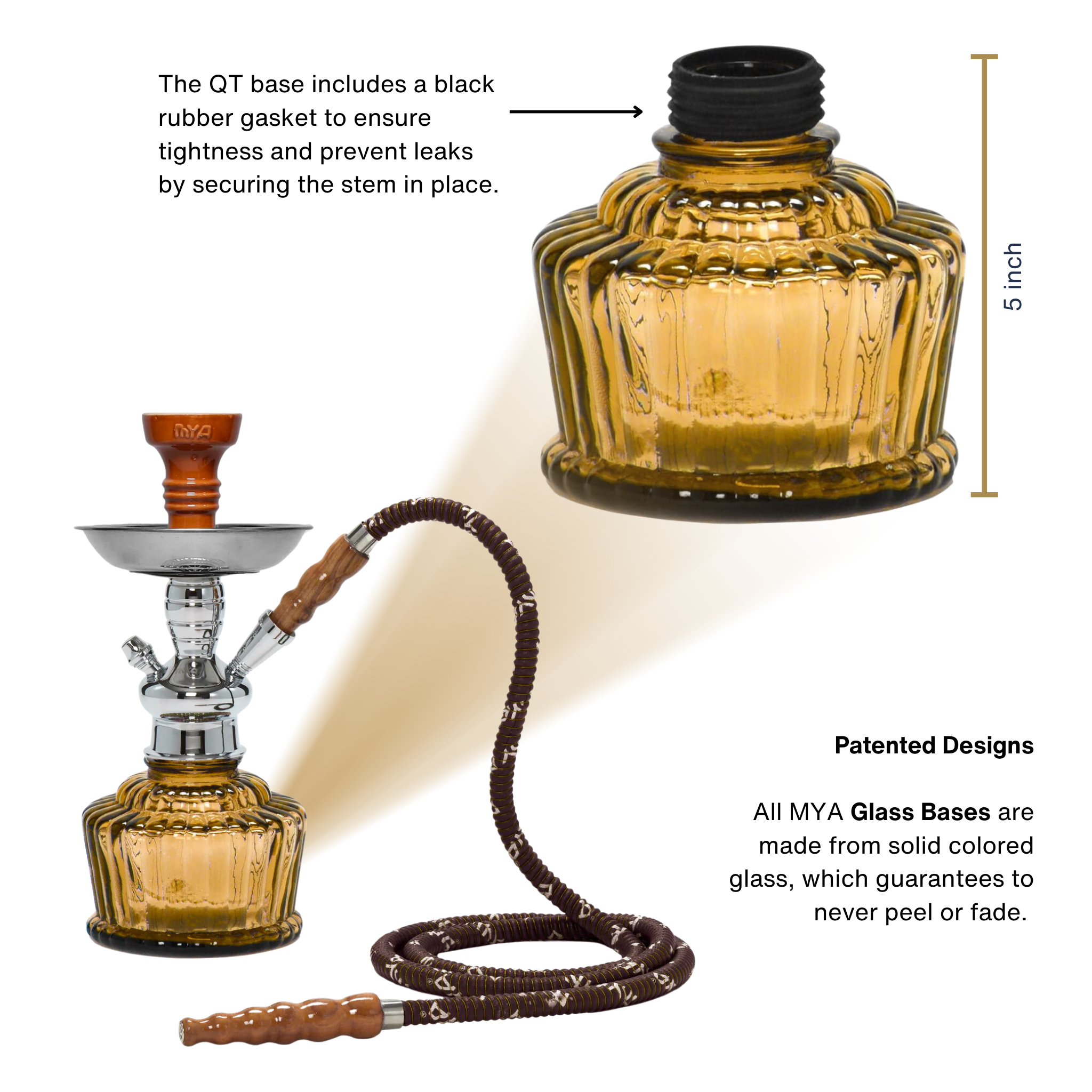 Amber QT 263 Silver Stem #color_Amber