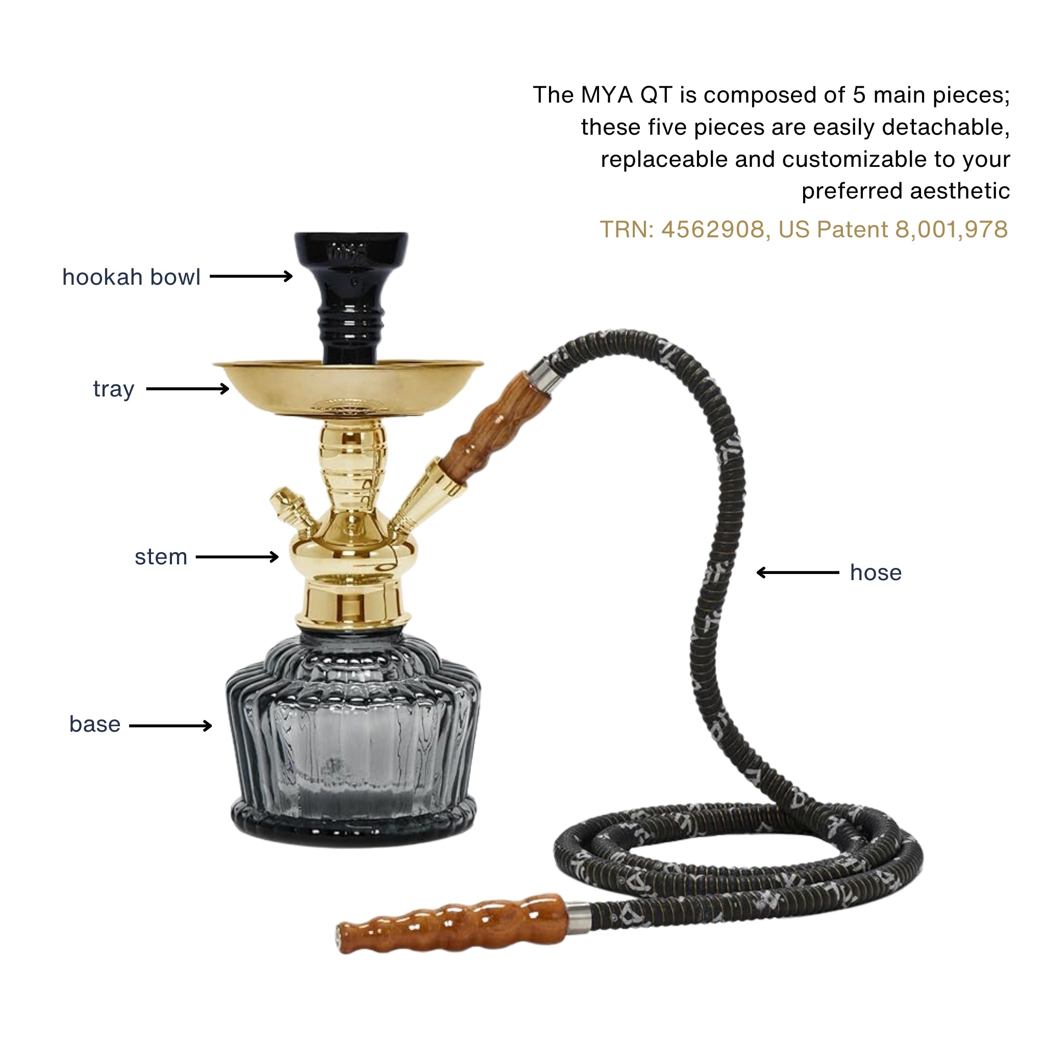 Grey QT 263 Gold Stem #color_Grey