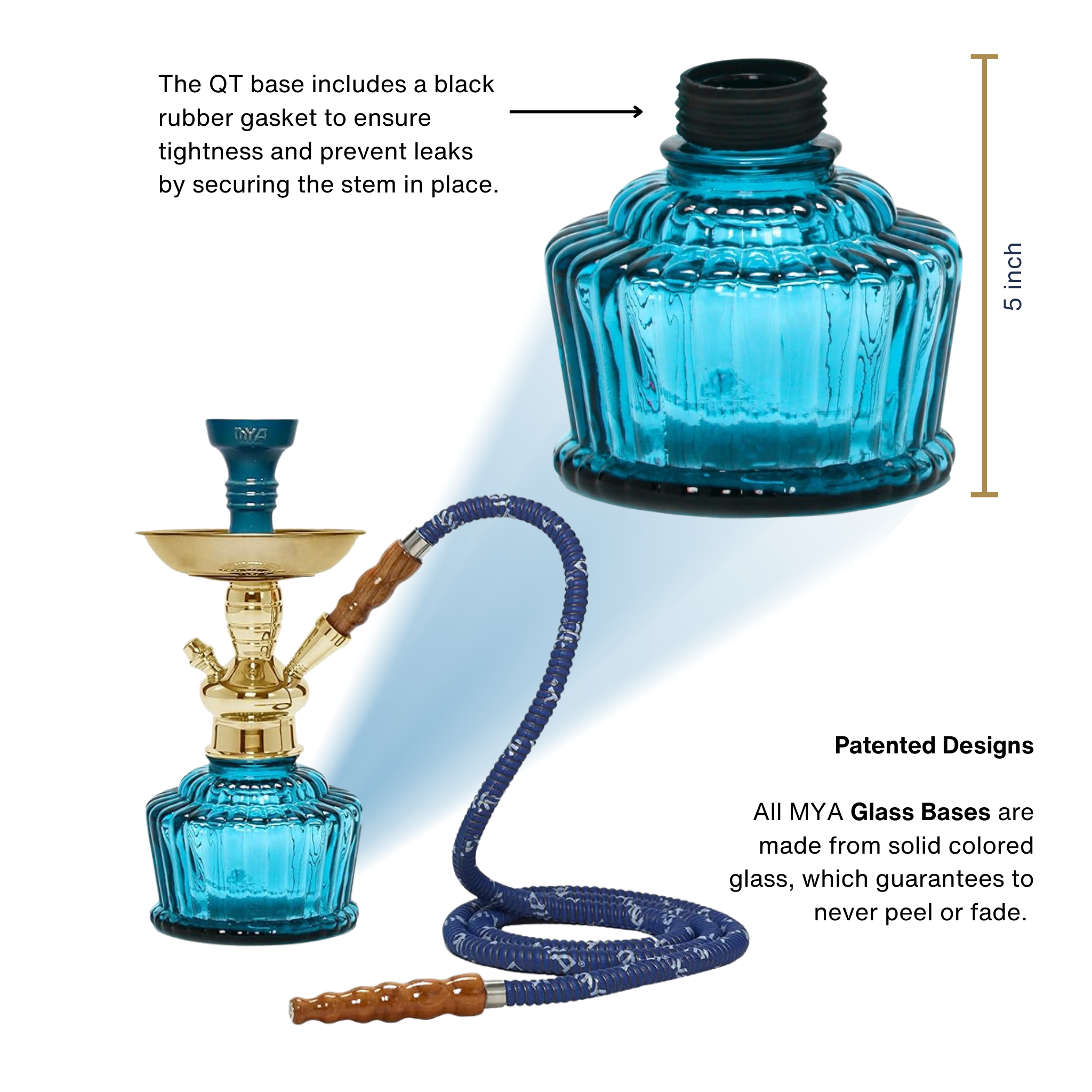 Sky Blue QT 263 Gold Stem #color_Sky Blue