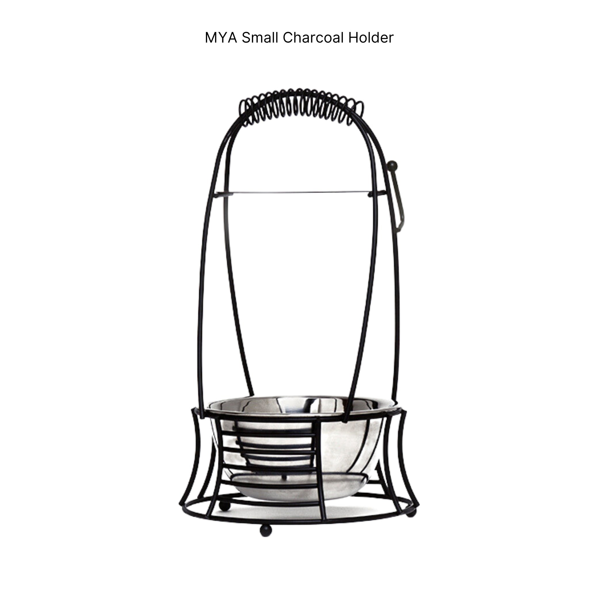 Small black Charcoal basket #color_Black