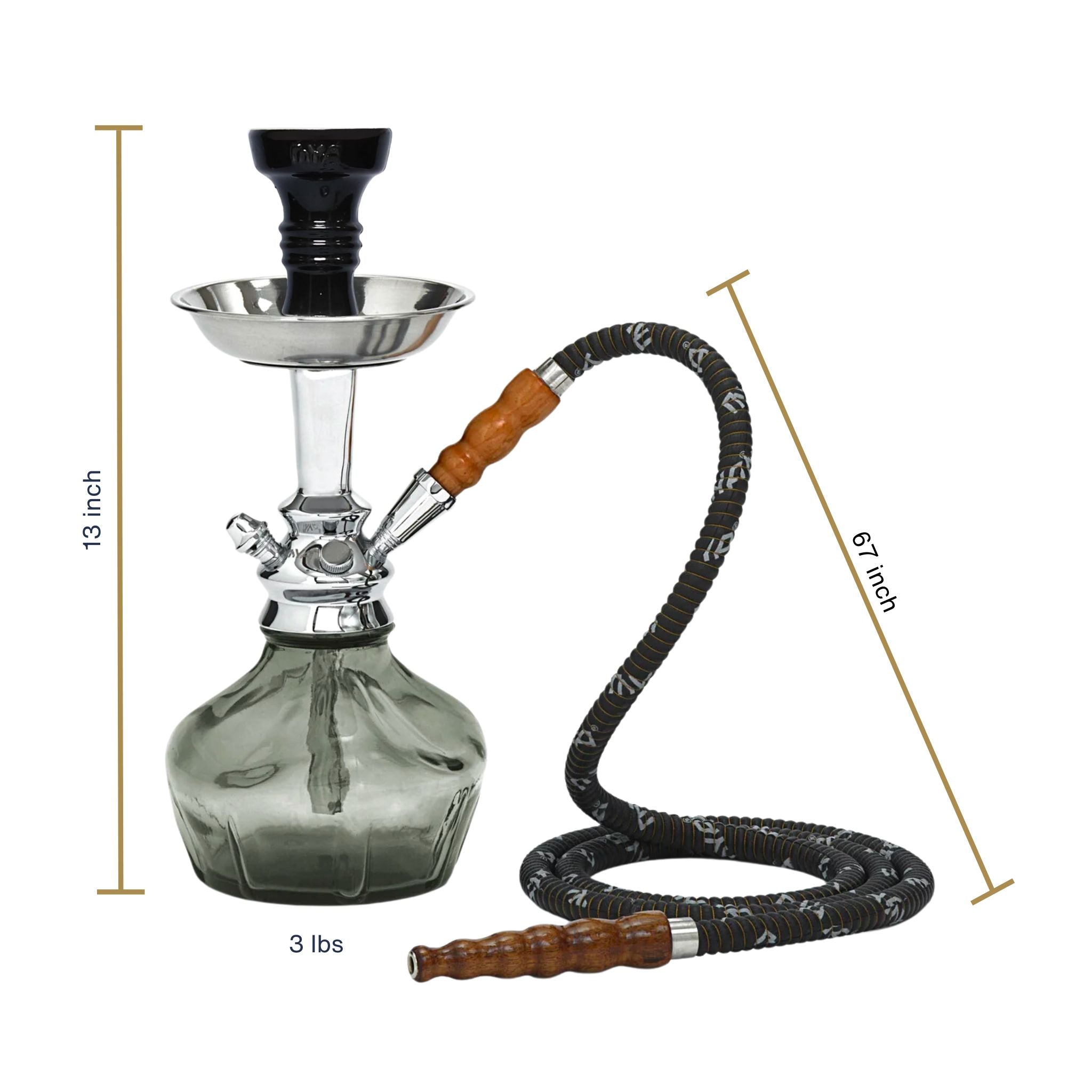 Grey Vento Hookah #color_Grey