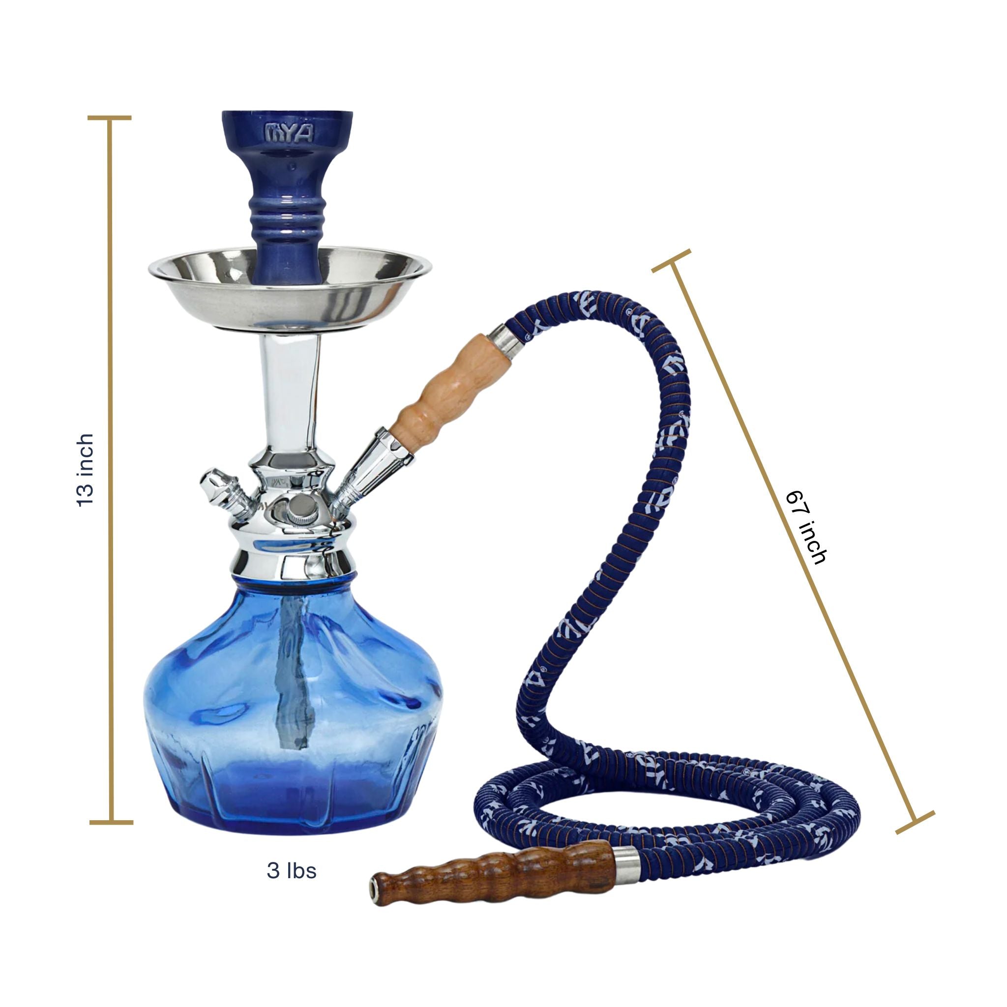 Blue Vento Hookah #color_Blue