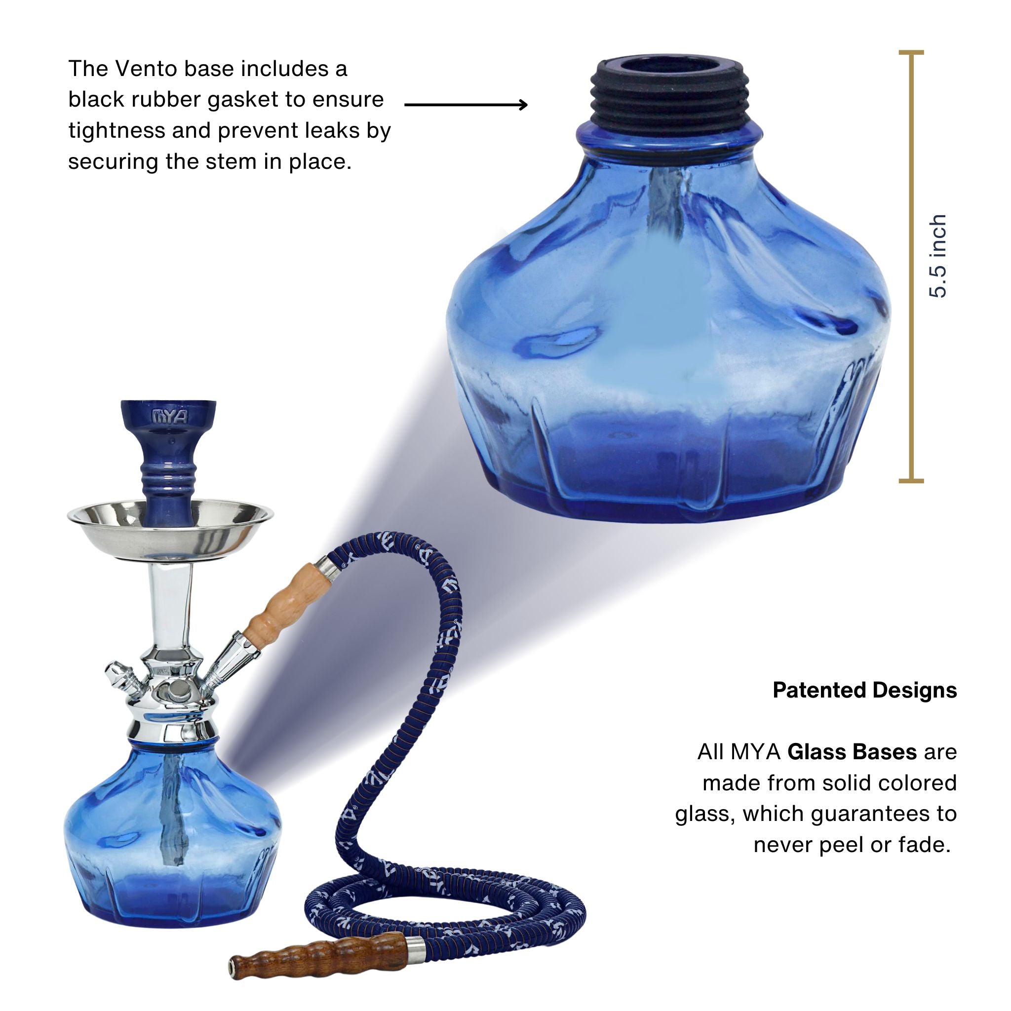 Blue Vento Hookah #color_Blue