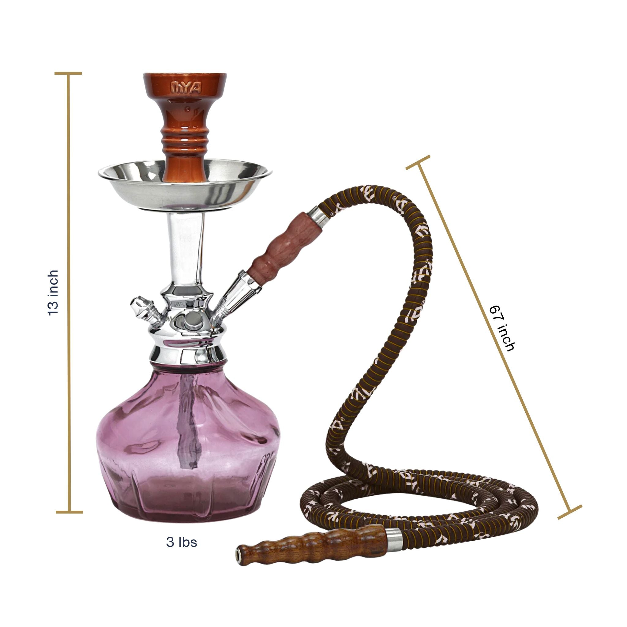 Light Purple Vento Hookah #color_Light Purple