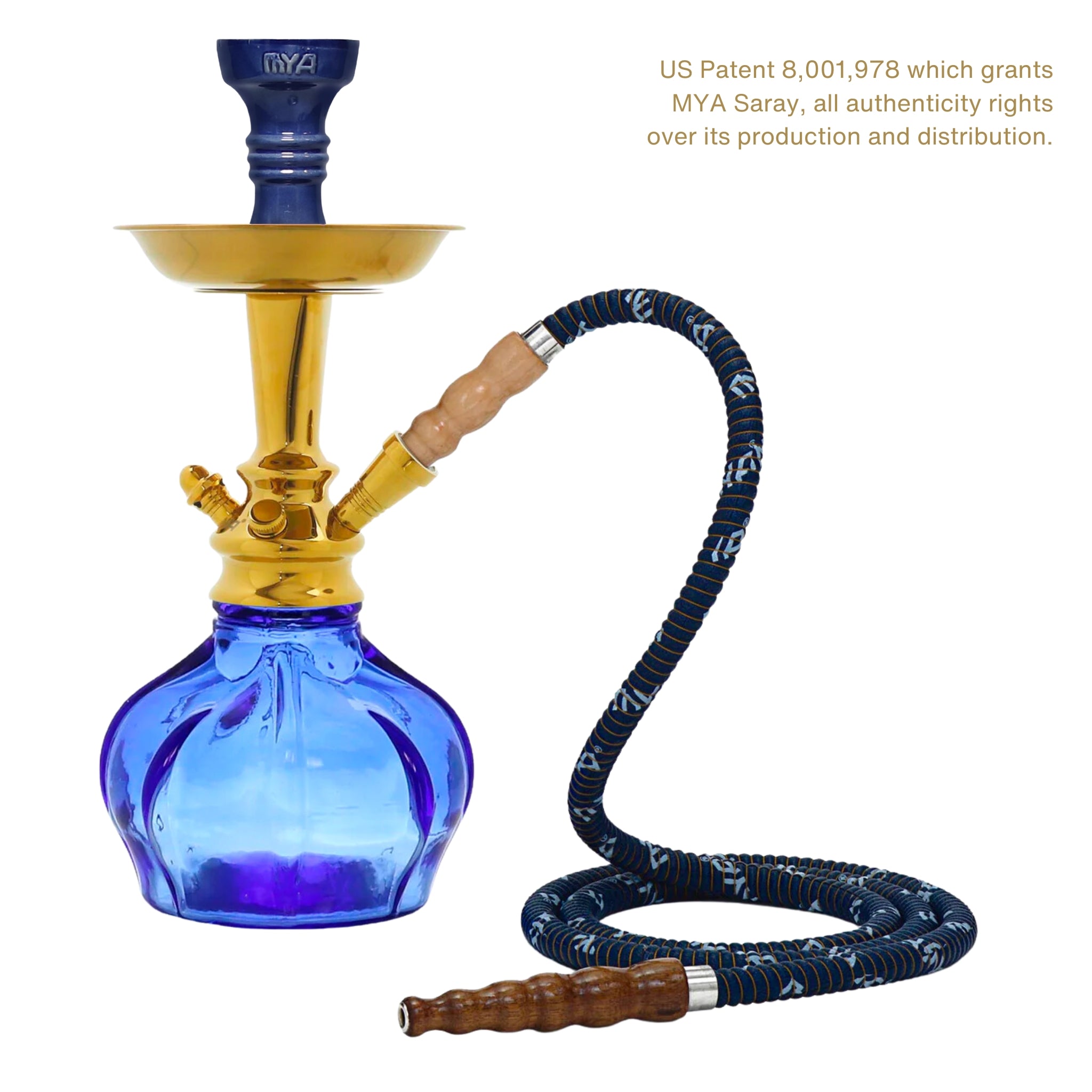 Dark Blue Vento II Hookah #color_Dark Blue