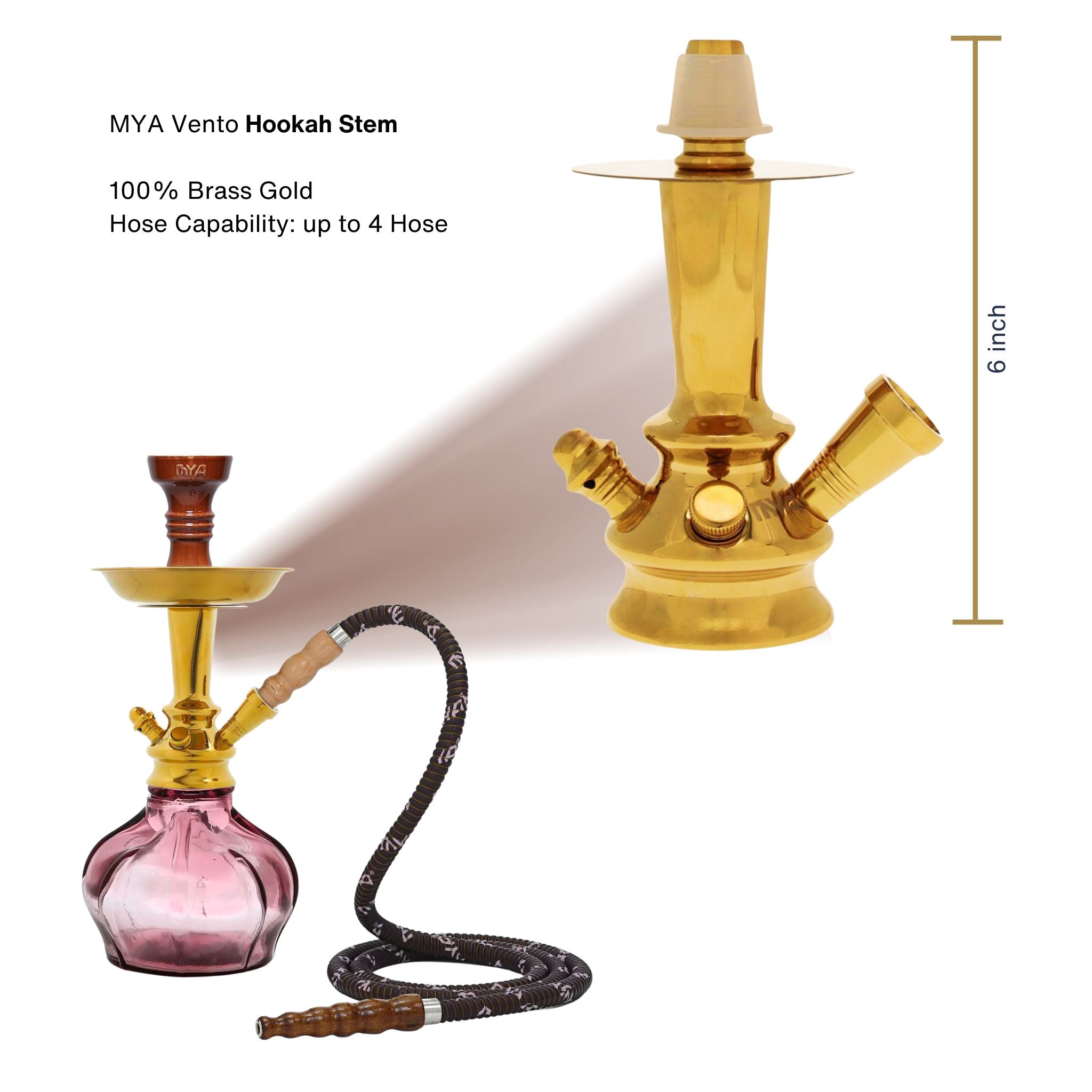 Light Purple Vento II Hookah #color_Light Purple
