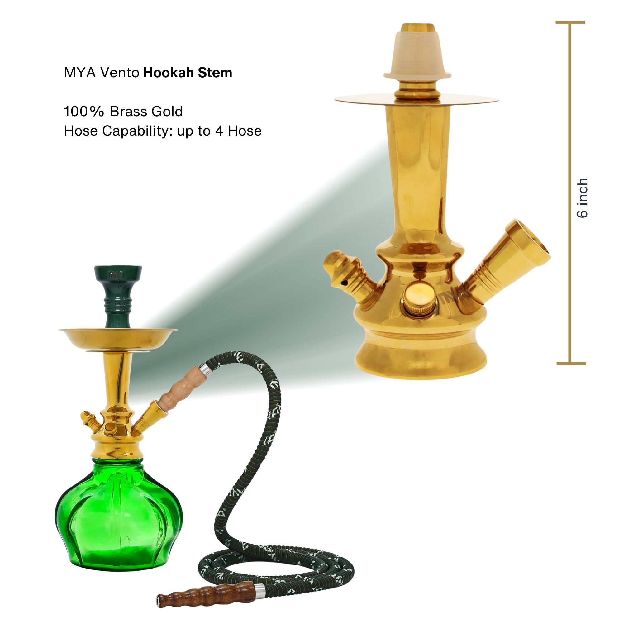 Olive Green Vento II Hookah #color_Olive Green