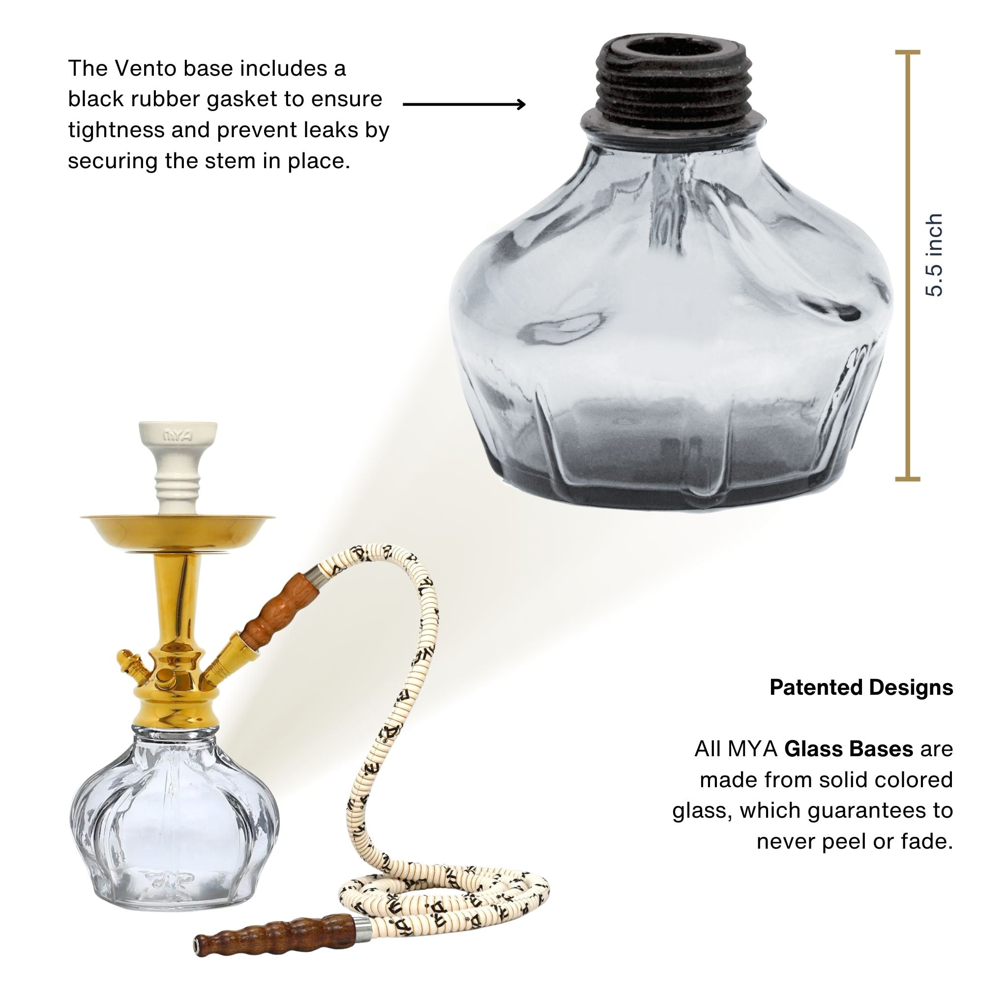 Clear Vento II Hookah #color_Clear