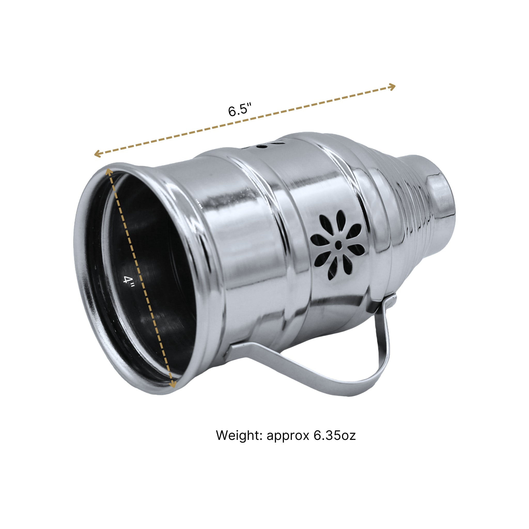Chrome Hookah Wind Cover #color_chrome
