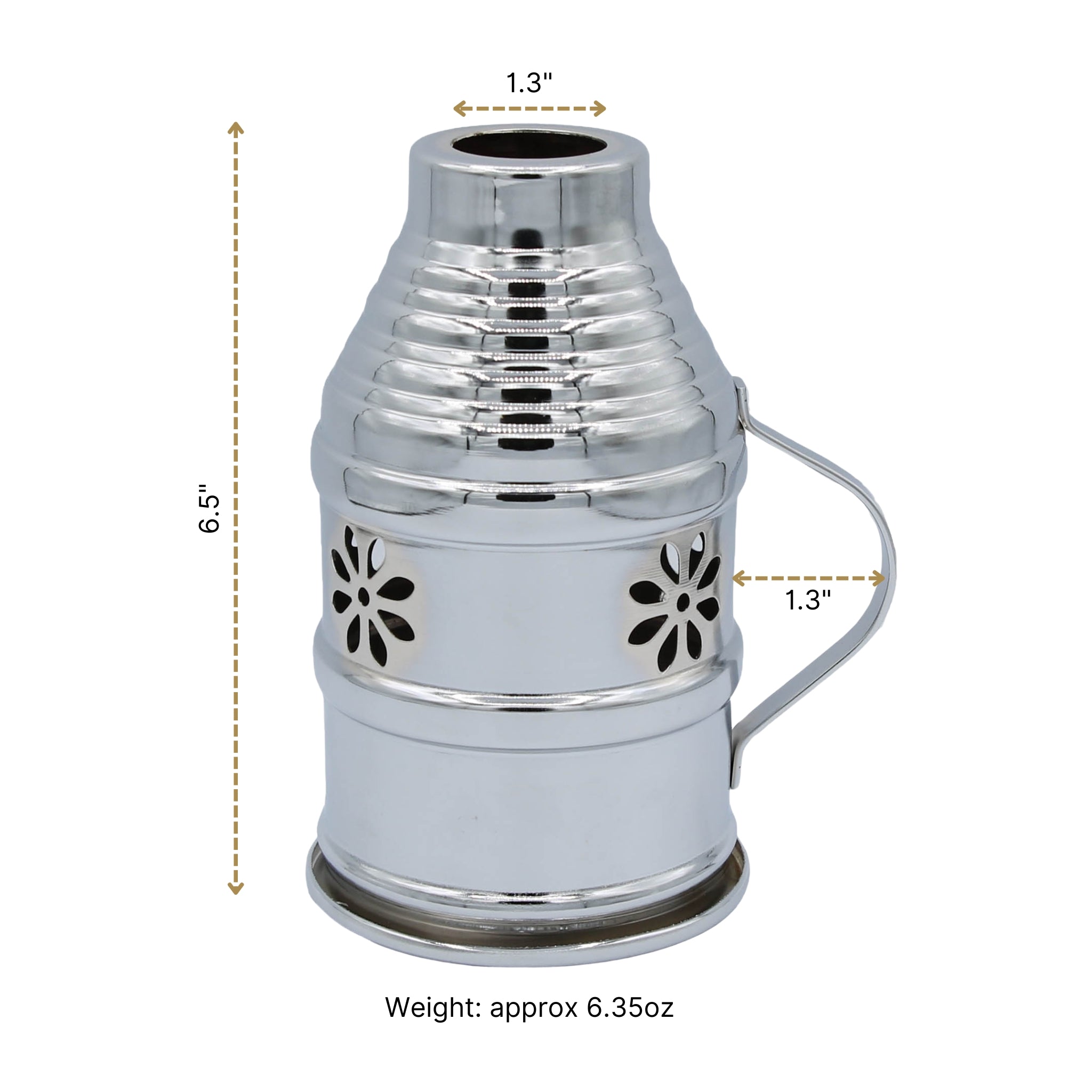 Chrome Hookah Wind Cover #color_chrome