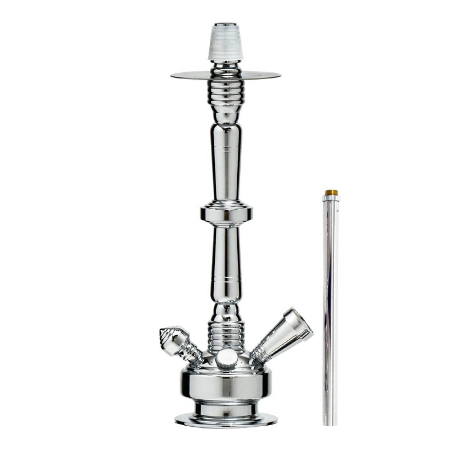 Silver Screw On Hookah Stem #color_chrome