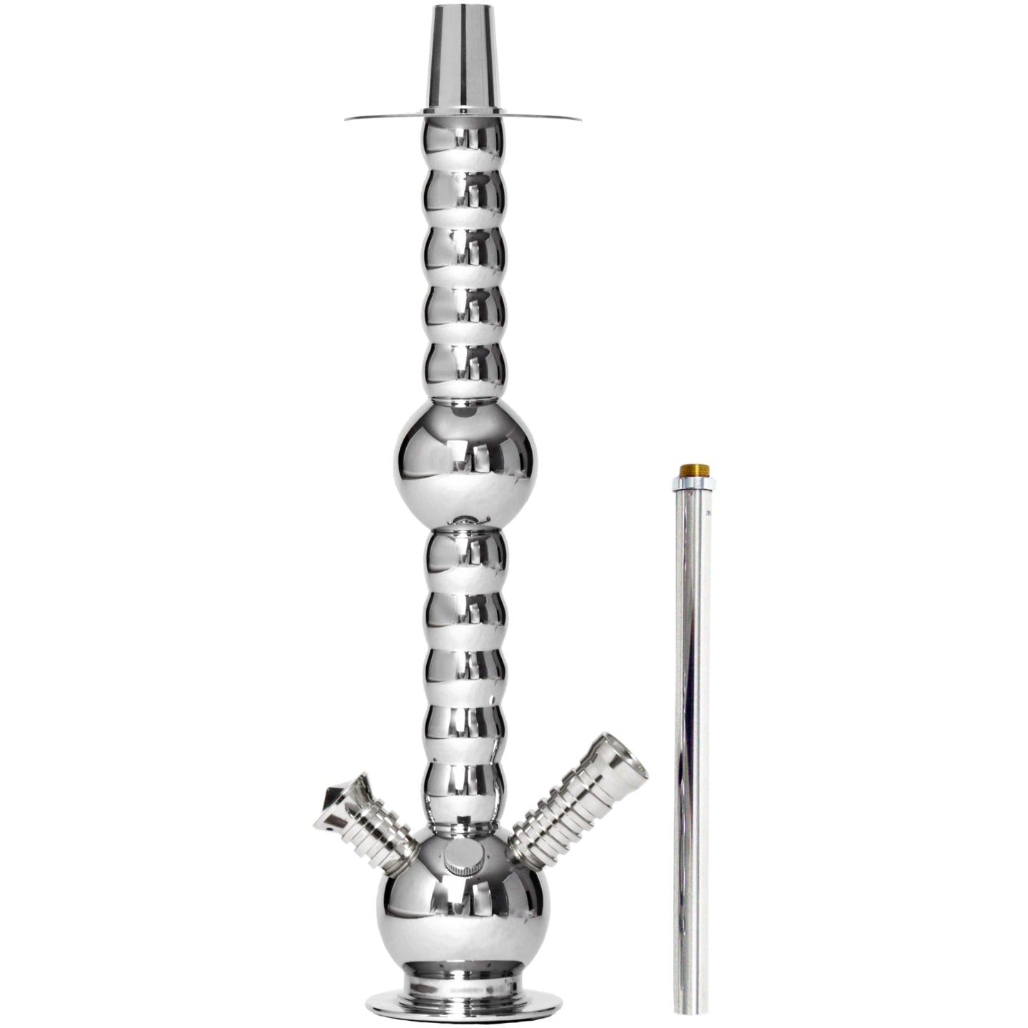 002T Chrome Egyptian Hookah Stem #Color _Chrome