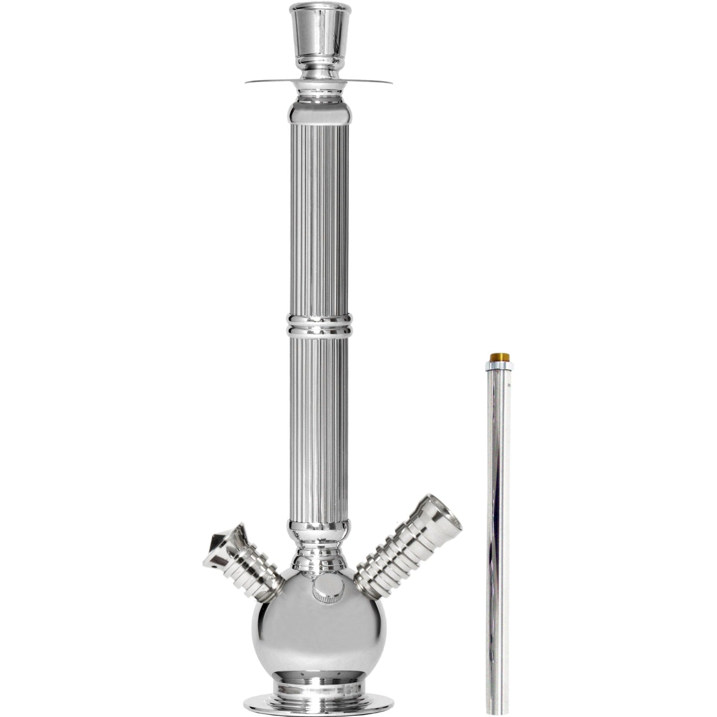 033T Chrome Lebanese Hookah Stem #Color_Chrome Lebanese