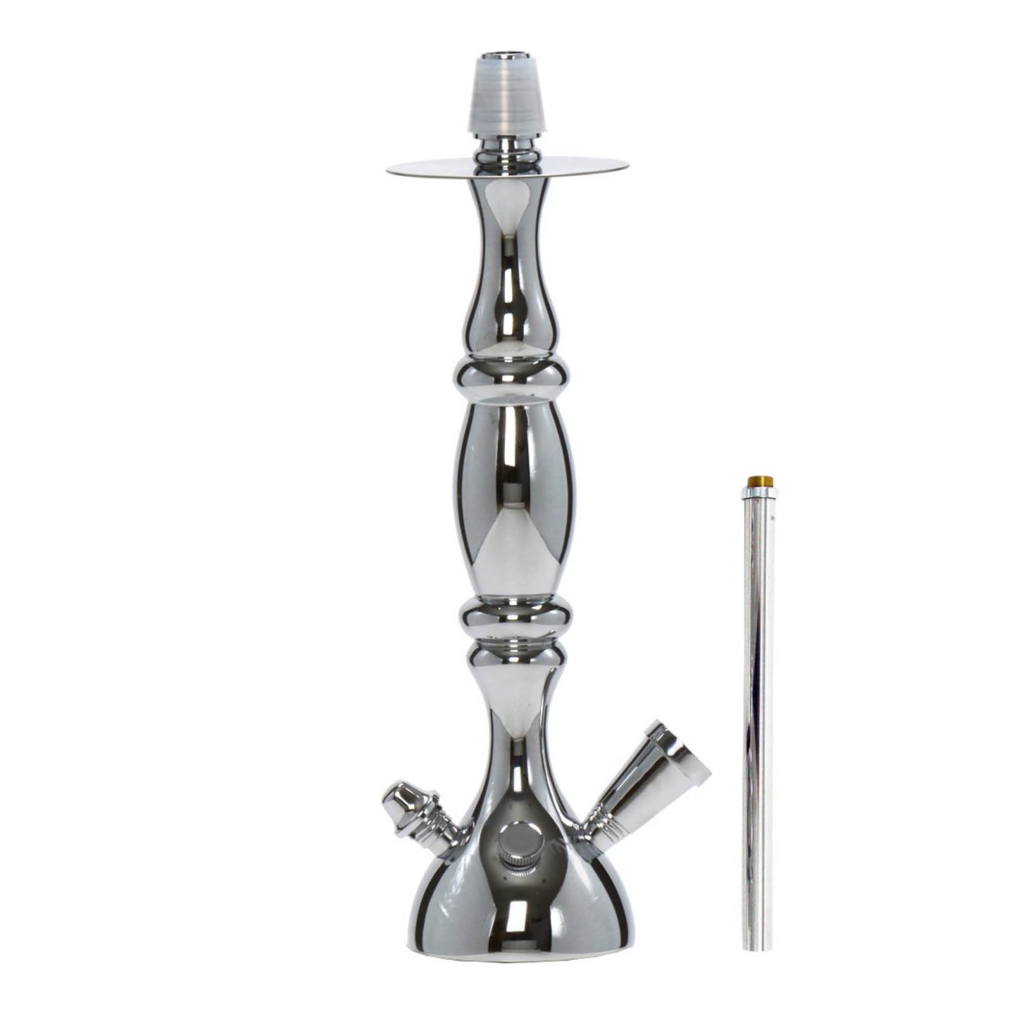 279 Chrome Egyptian Hookah stem #color_chrome