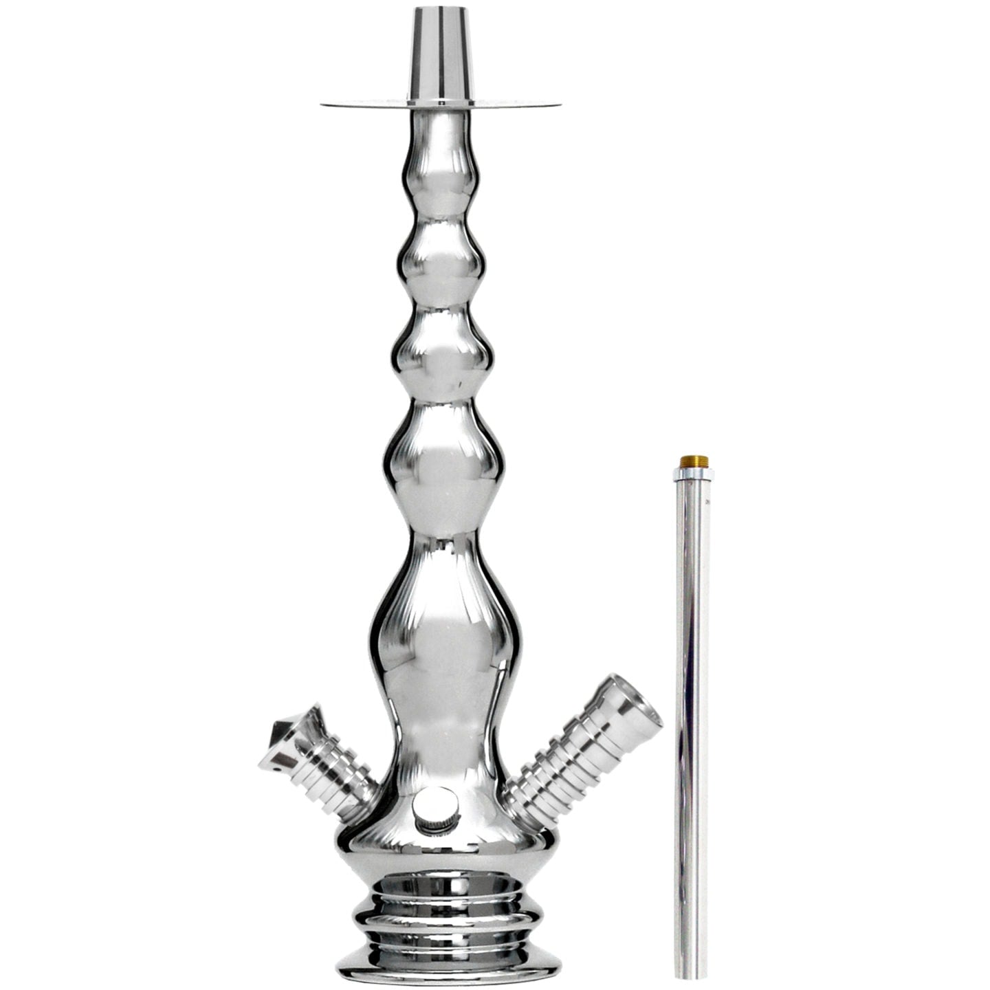 296 Chrome Egyptian Hookah Stem #Color _Chrome Egyptian