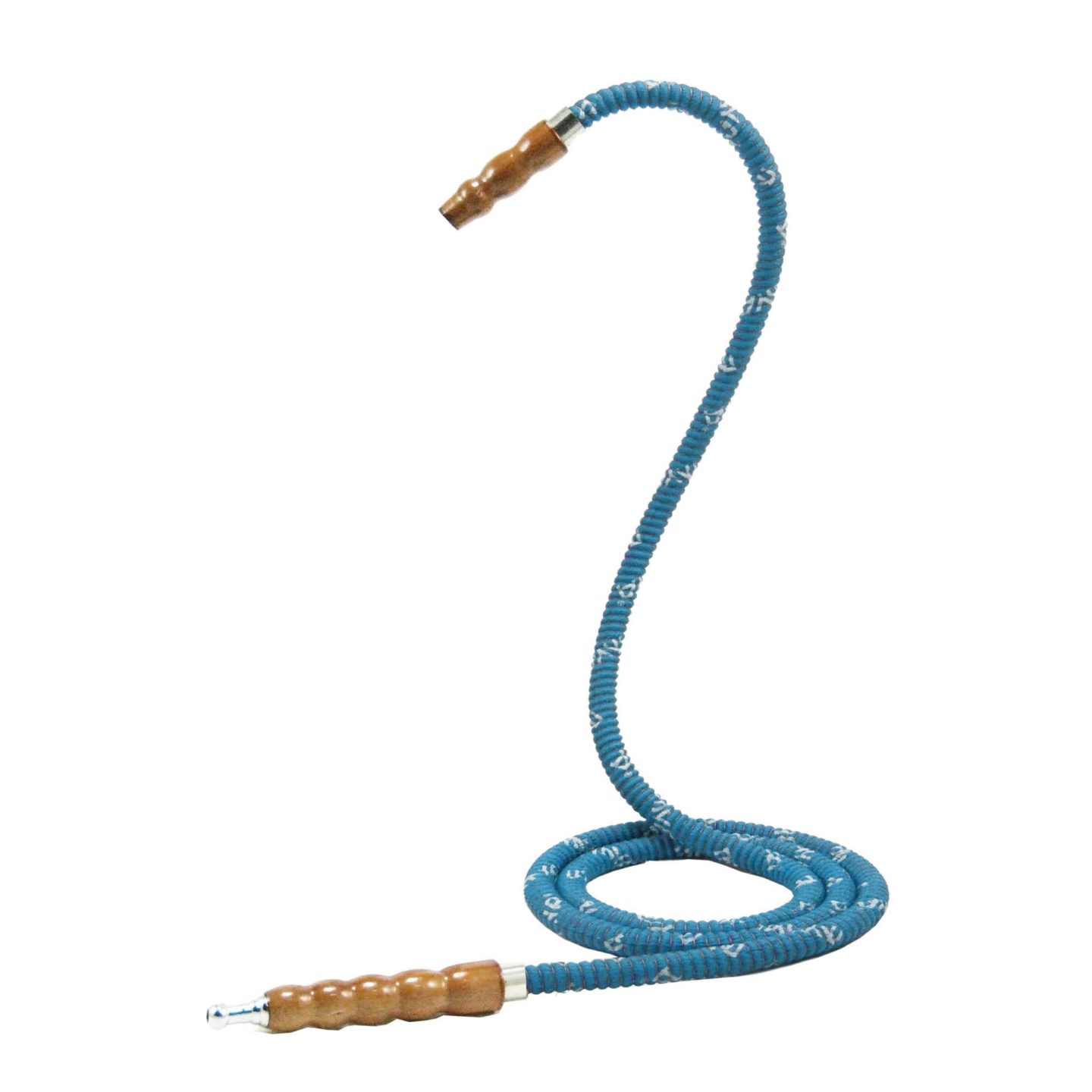 622 Aqua Metal Tip Hookah Hose #color_Acqua