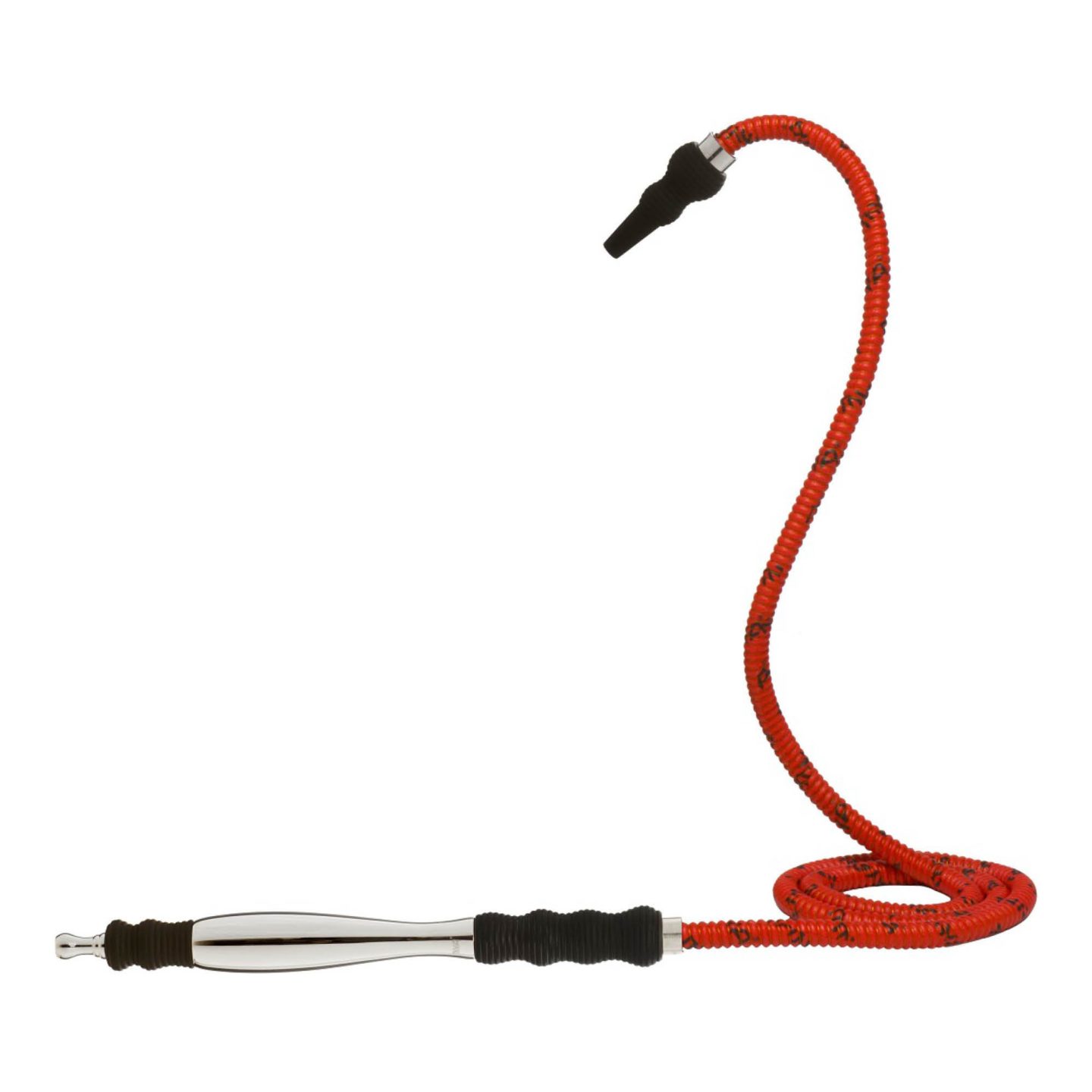 631 Aluminum Short Handle Hookah Hose #Color_Red