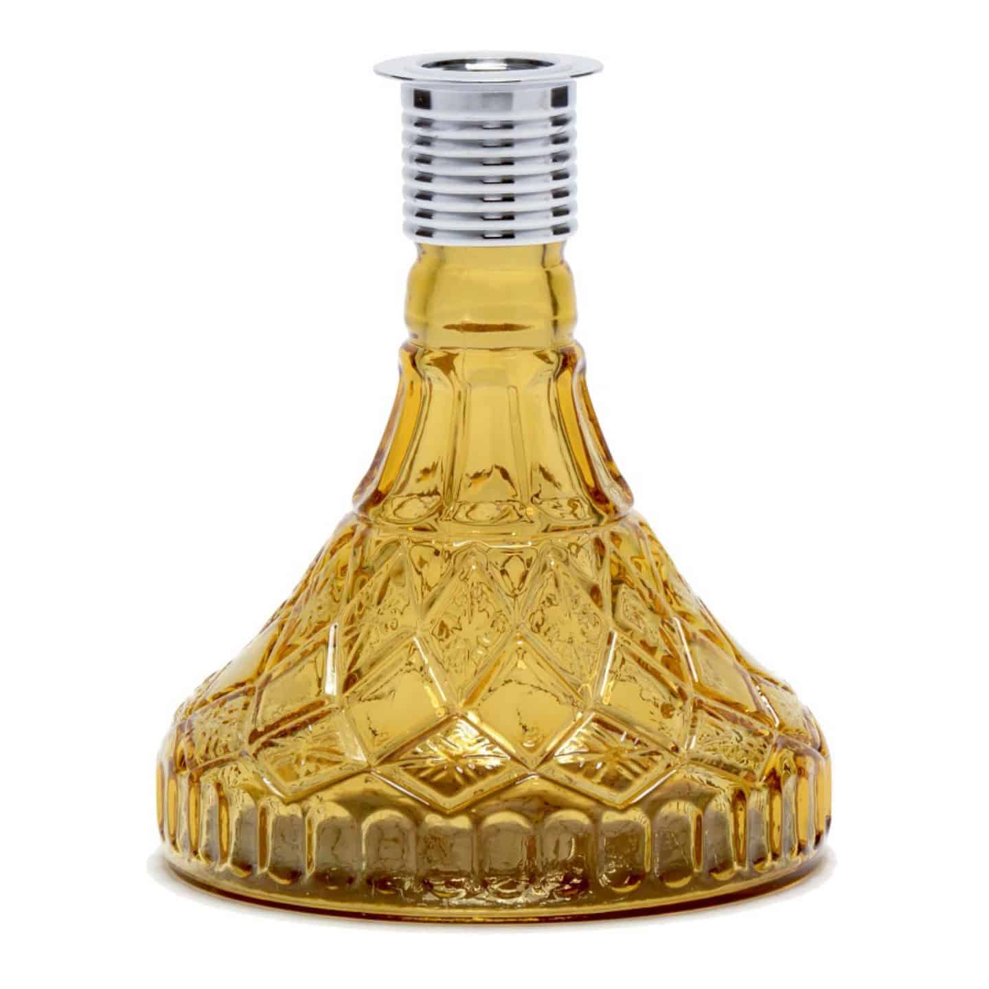 amber Astra Star Design Hookah Base #color_amber