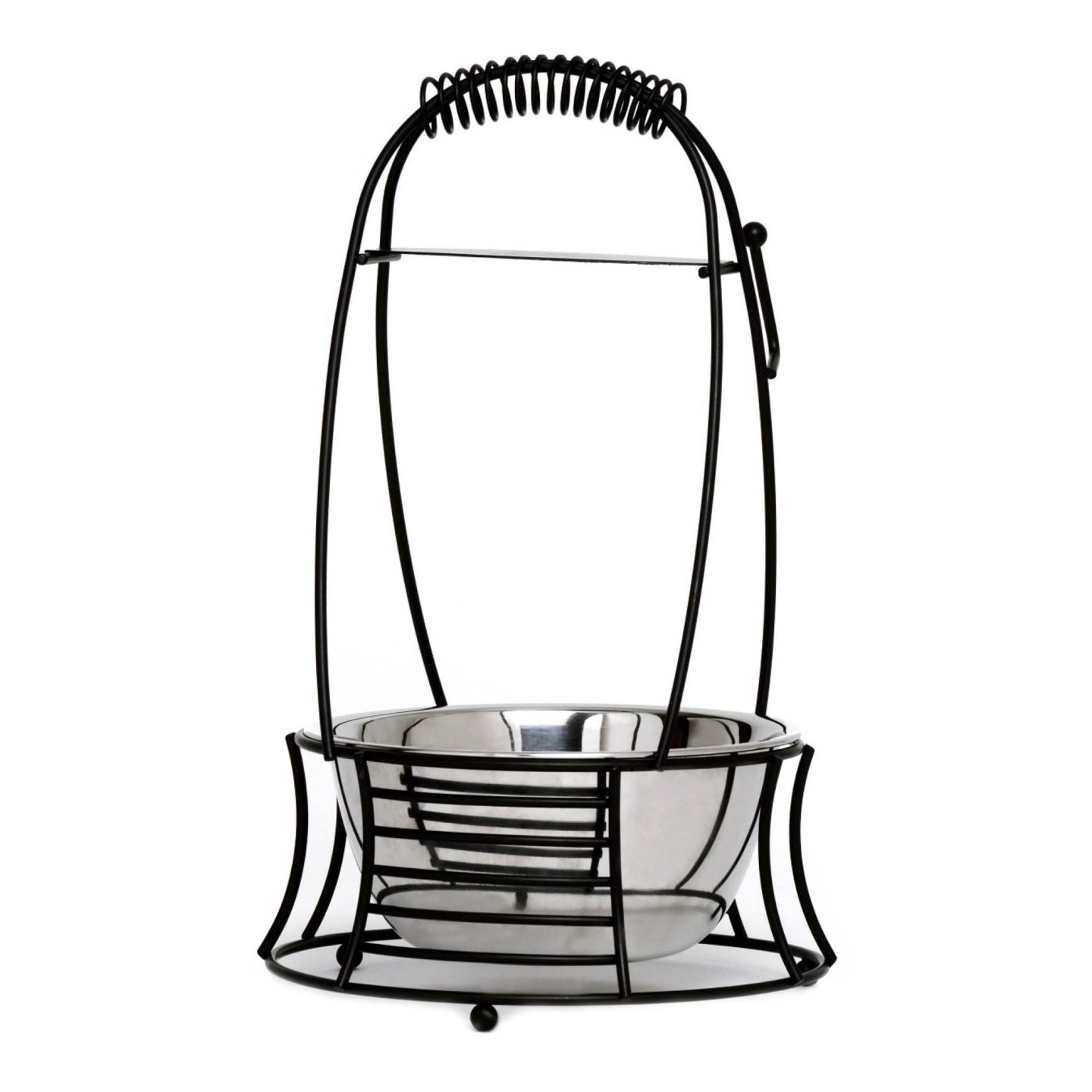 Black Medium Charcoal Basket #COLOR_BLACK