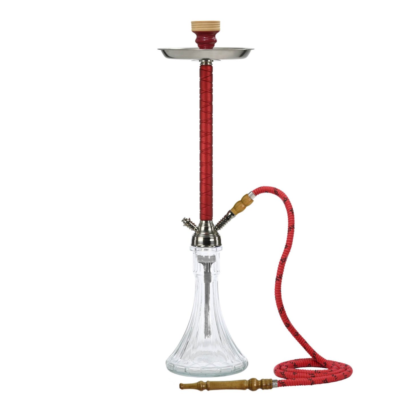 Red ALTO 120X Hookah #color_Red/Clear