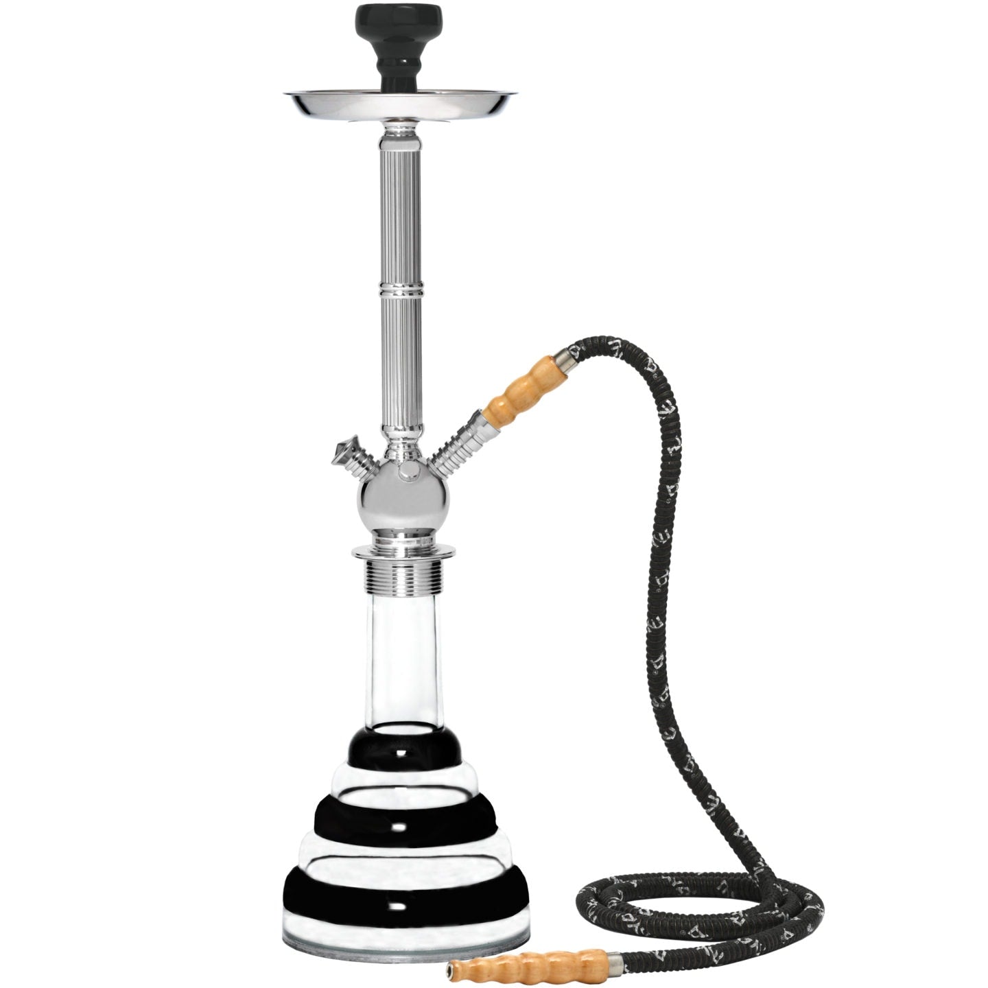 Black Acrylic Hookah #color_Black