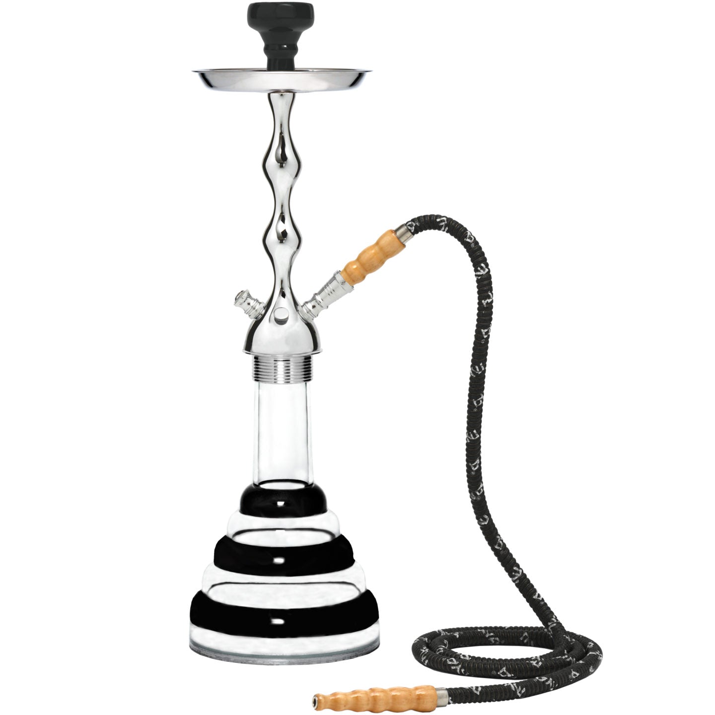 Black Acrylic Hookah #color_Black