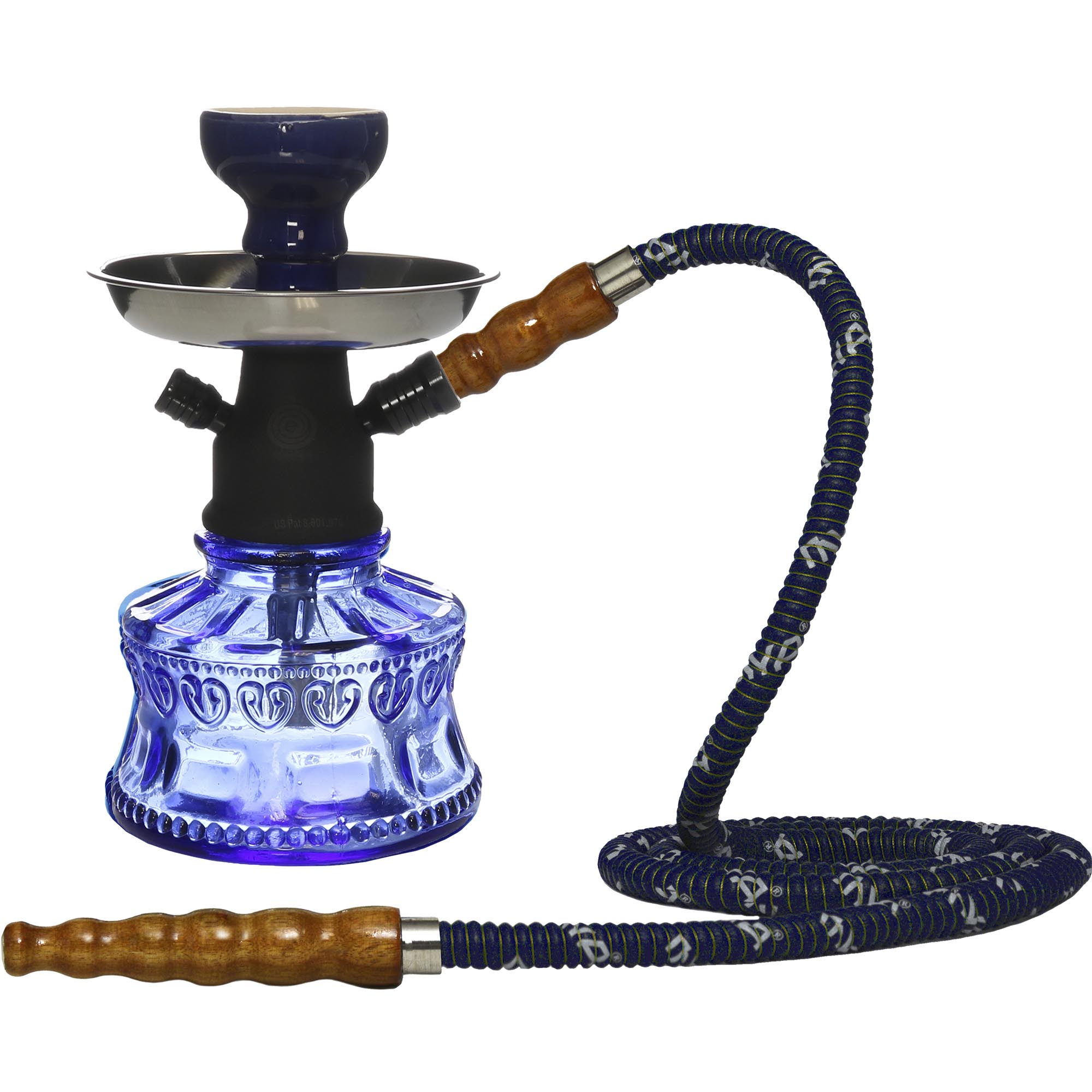 Bacci Small Hookah in Dark Blue #color_Dark Blue