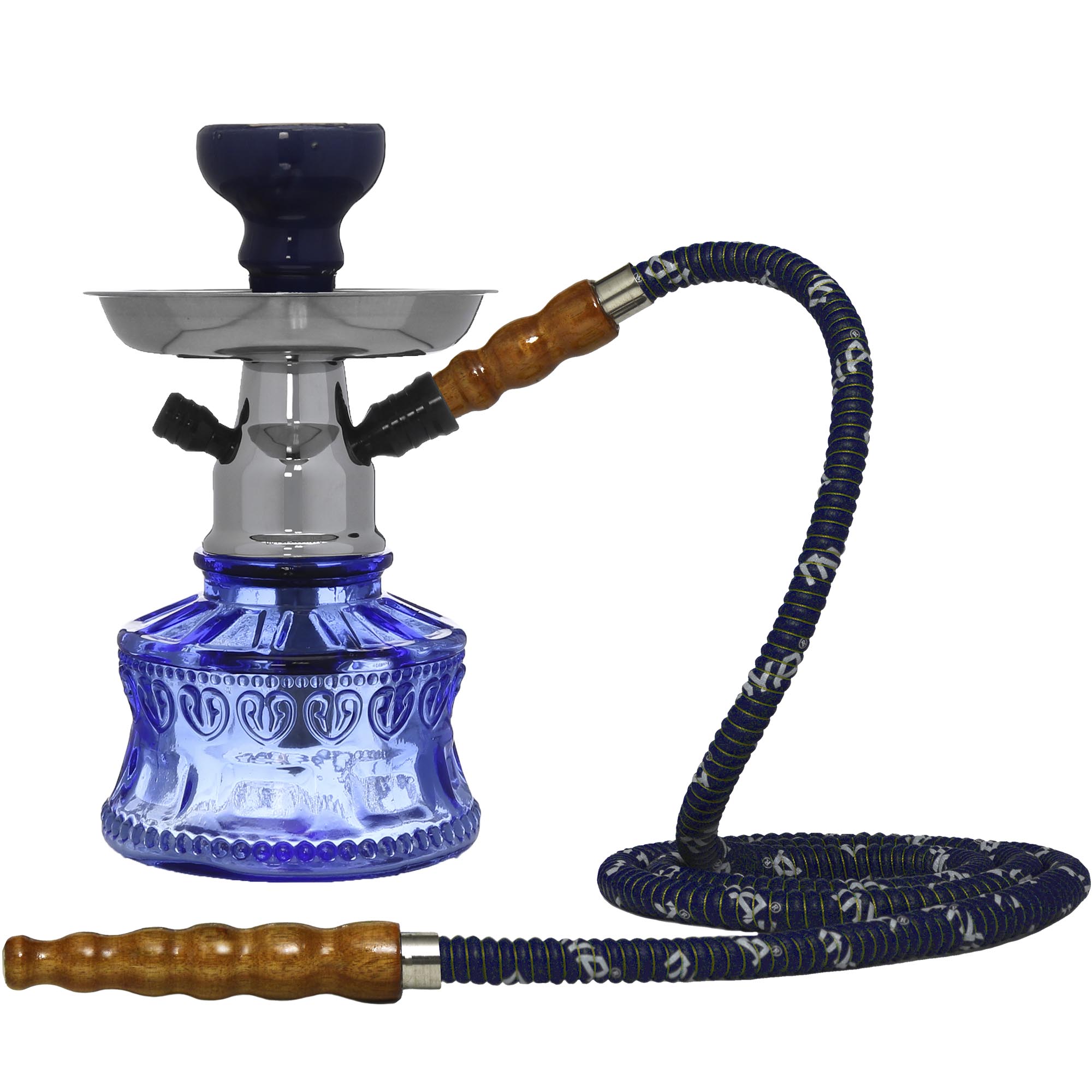 Bacci Small Hookah in Dark Blue #color_Dark Blue