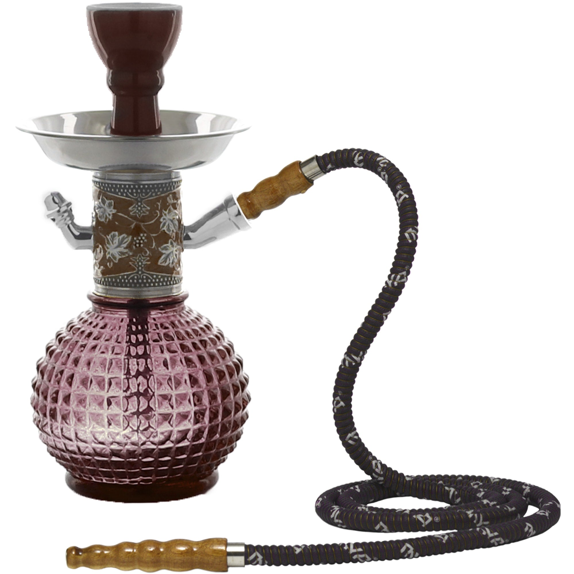 Light Purple Bambino Silver Hookah #color_Light Purple