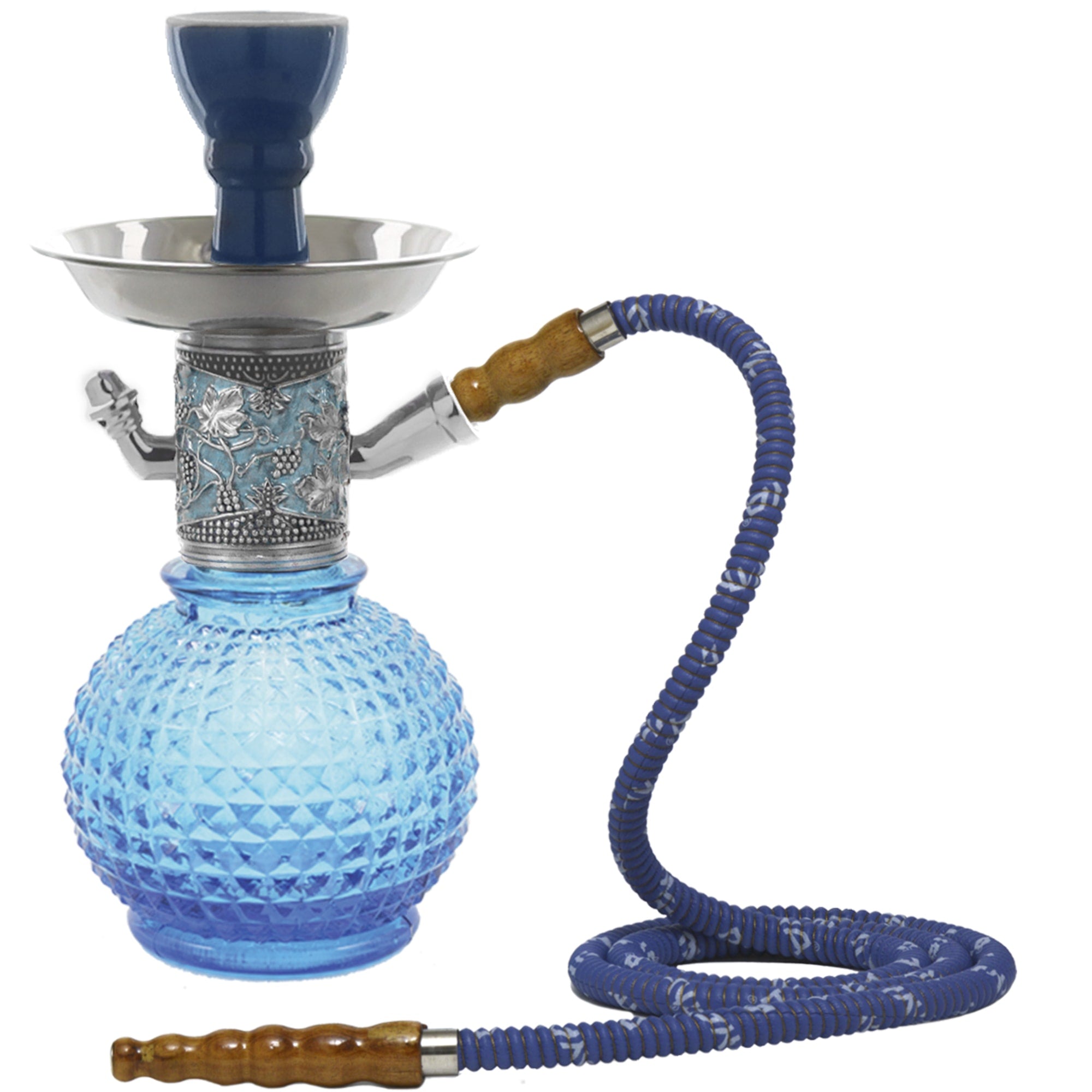 Sky Blue Bambino Silver Hookah #color_Sky Blue