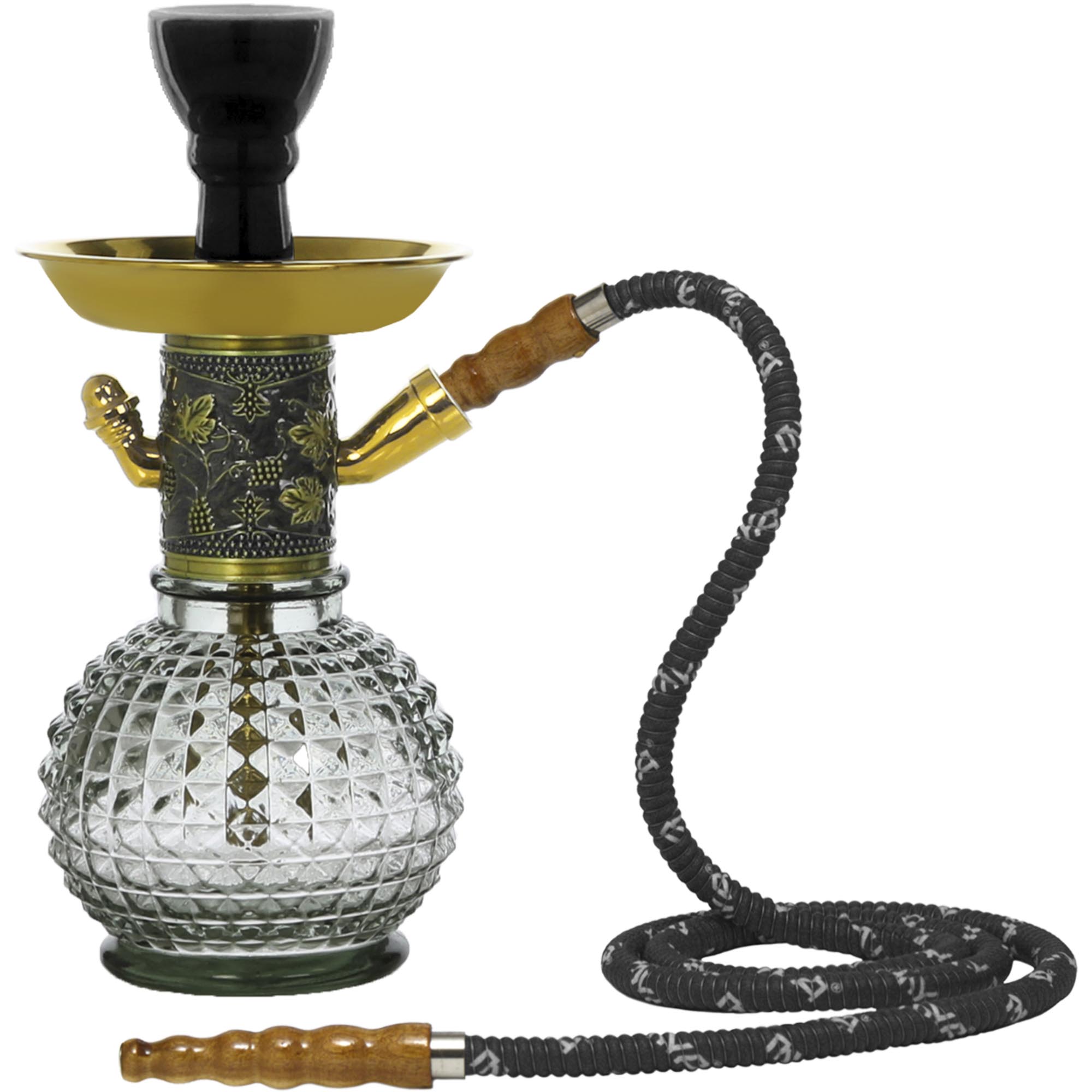 Grey Bambino Gold Hookah #color_Grey