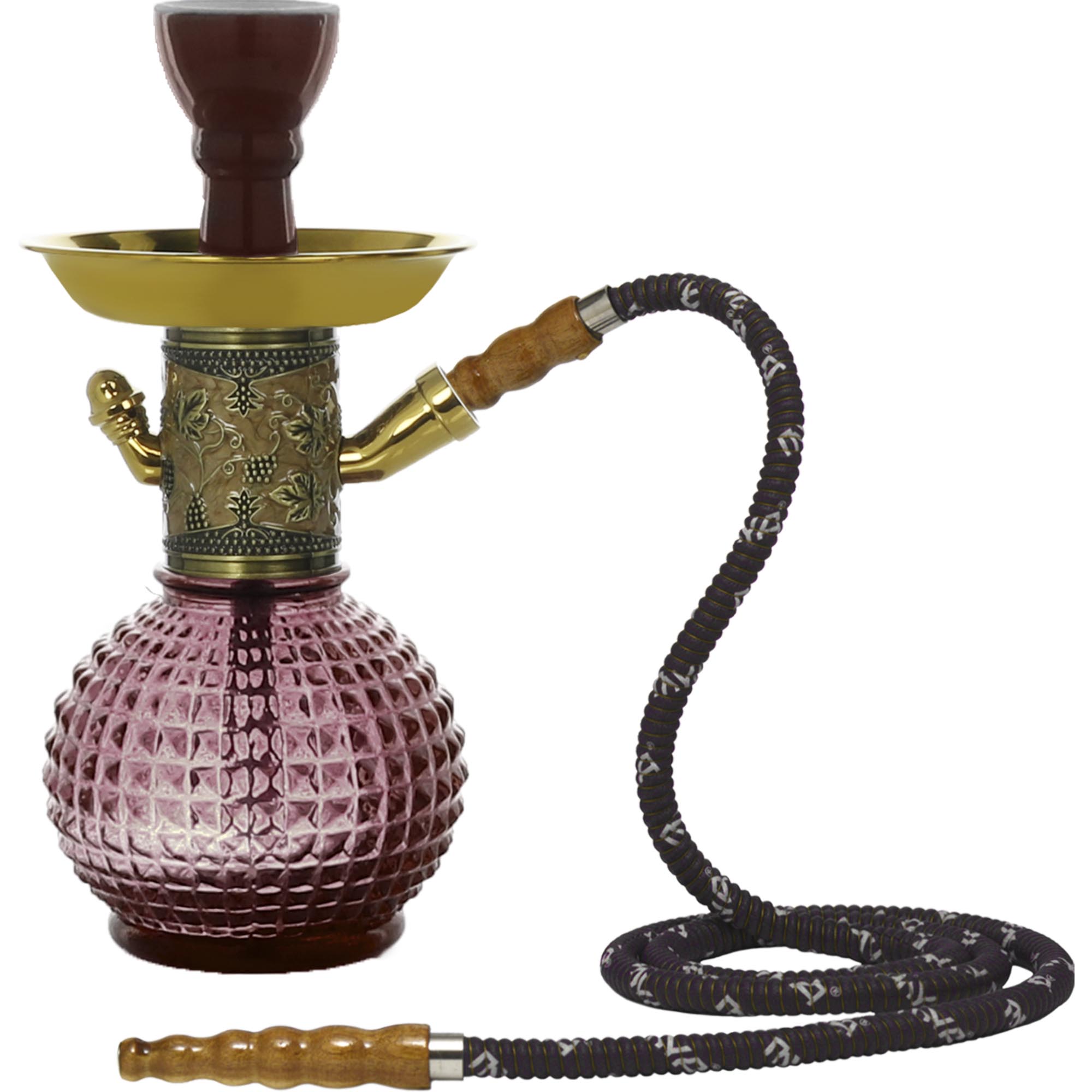 Light Purple Bambino Gold Hookah #color_Light Purple