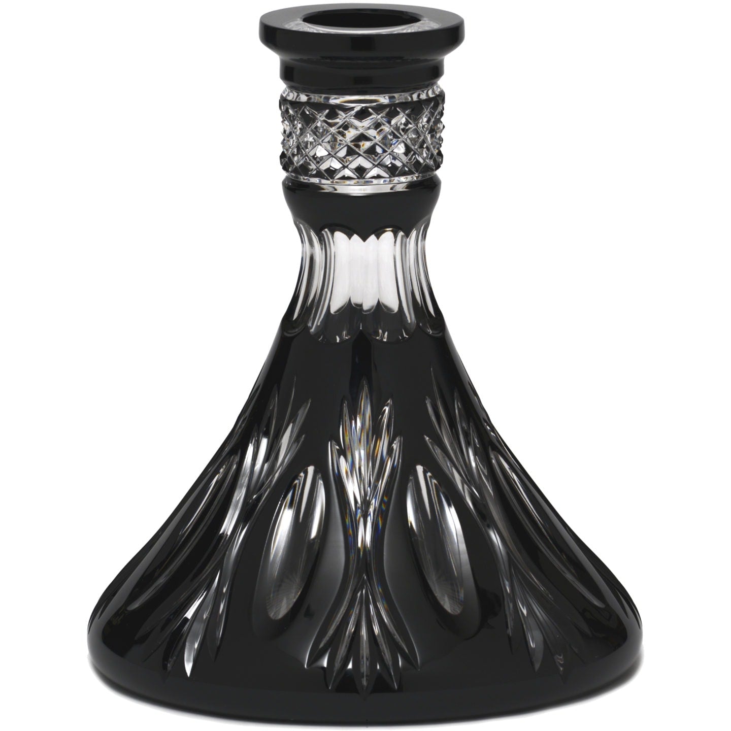 Black Dandelion Crystal Hookah Base #COLOR_BLACK