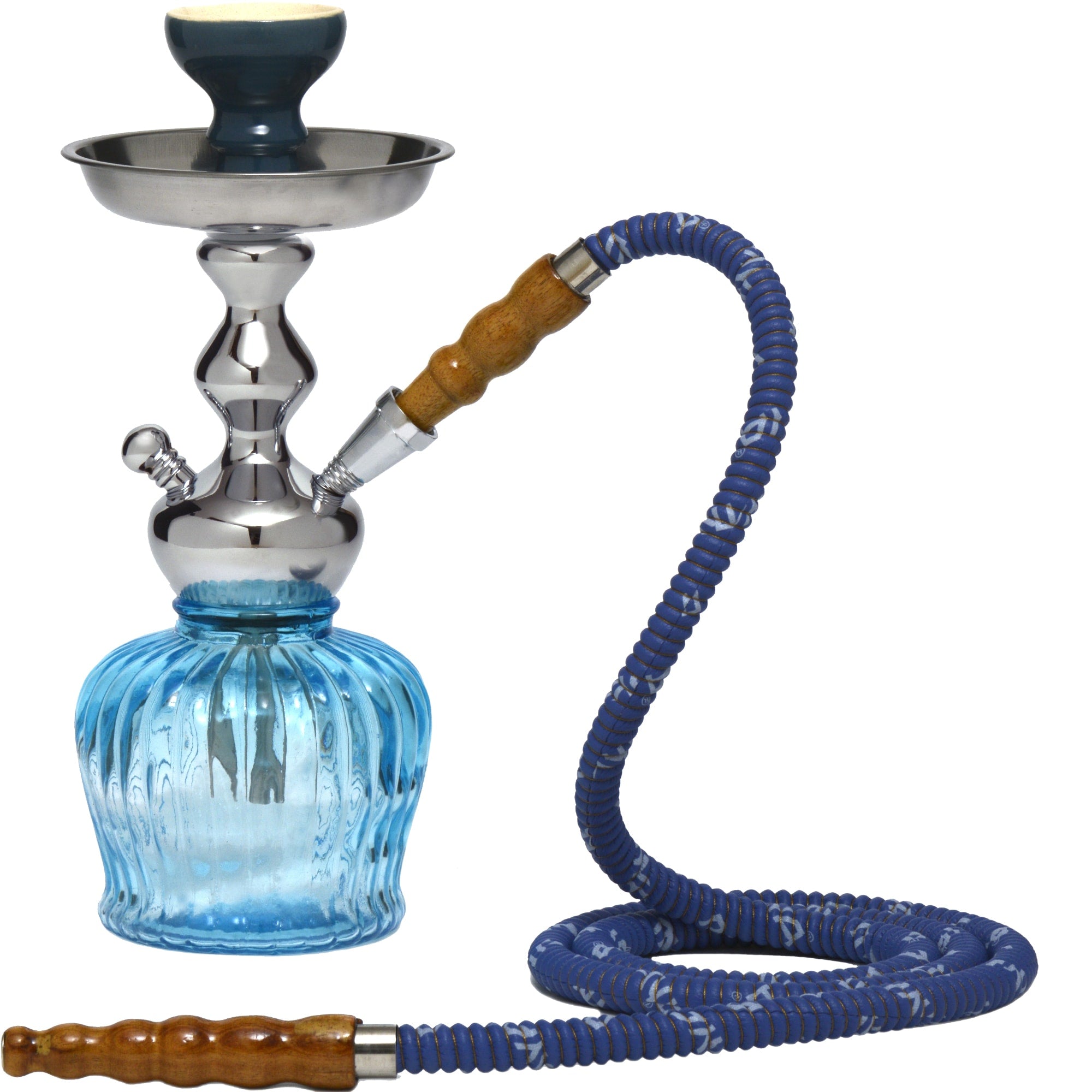 Econo QT Small Hookah in Sky Blue Glass #color_Sky Blue