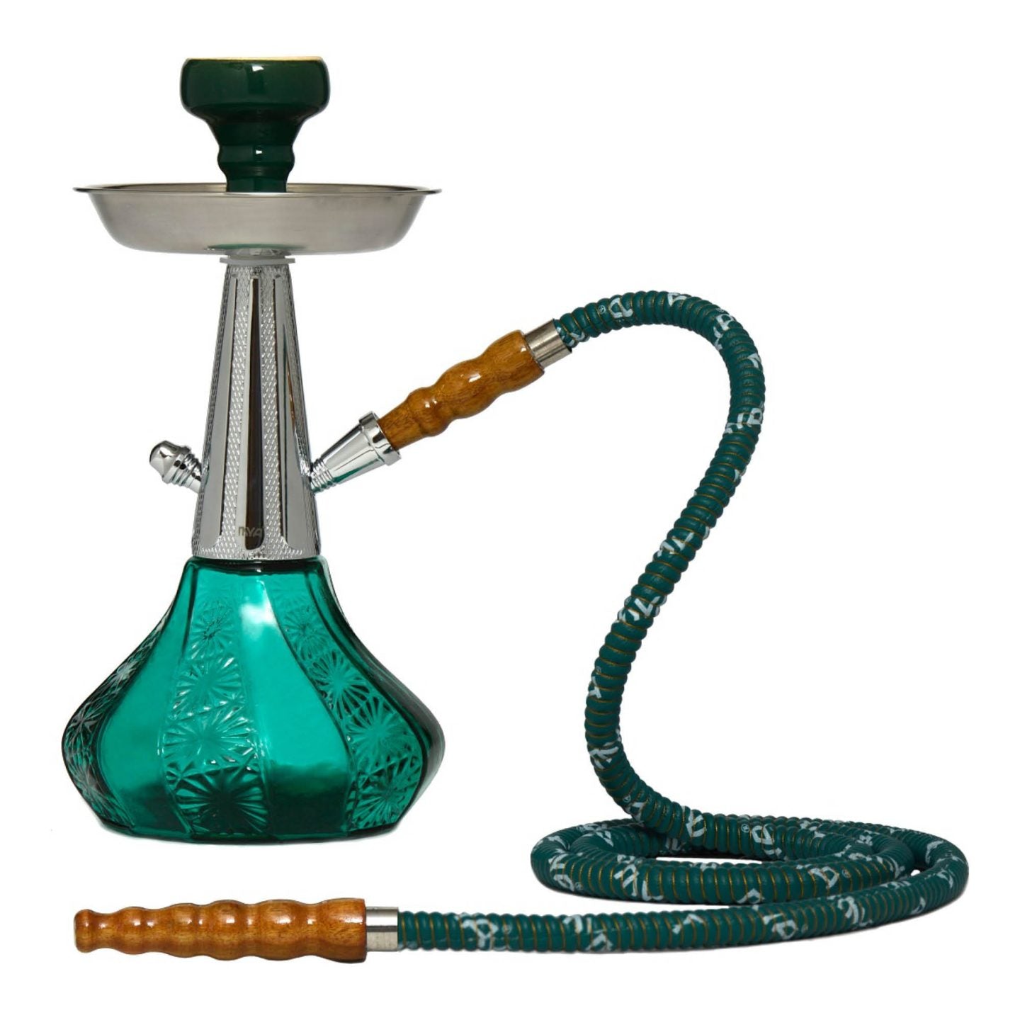 Dark Aqua Fedora MYA Hookah #color_Dark Aqua