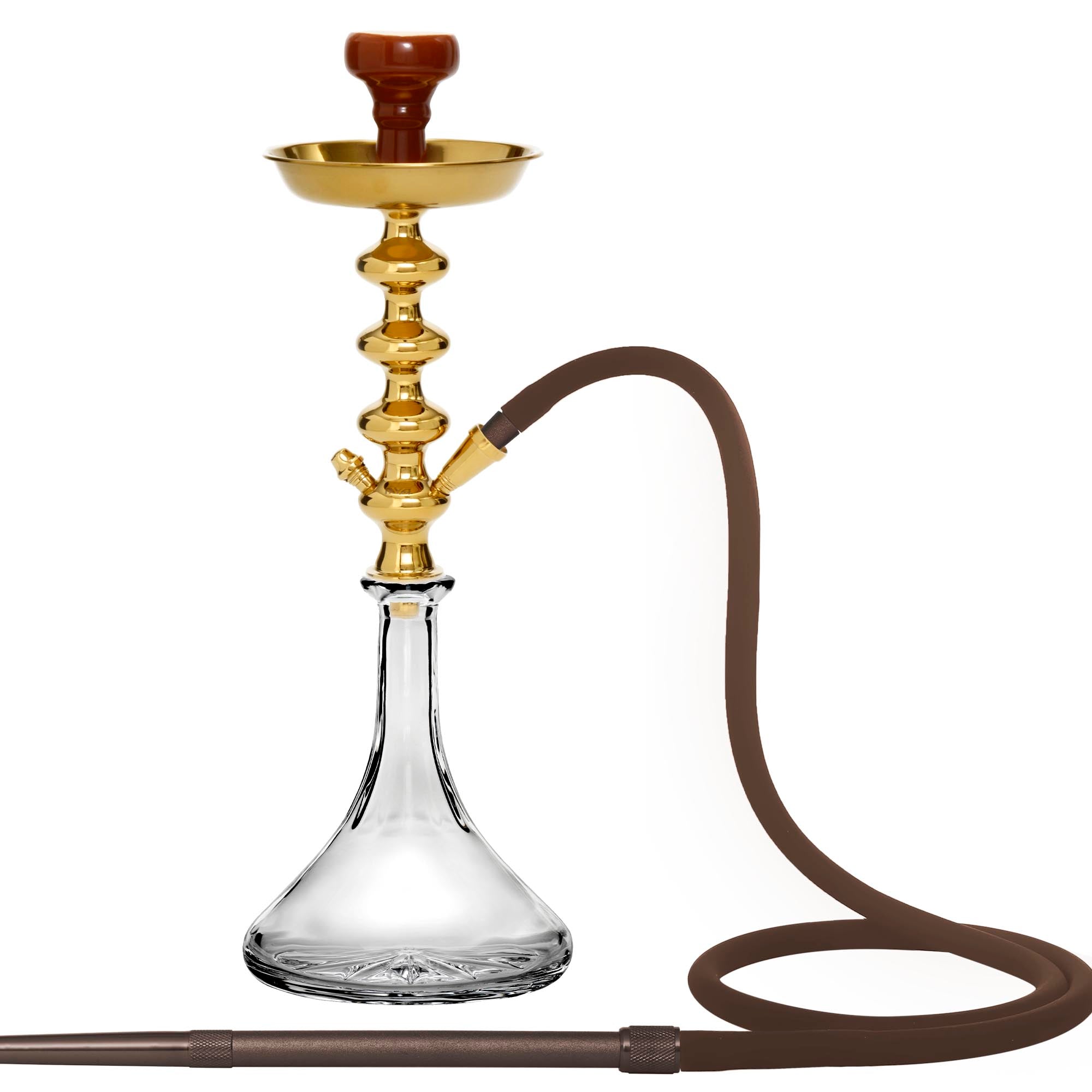 Khufu Gold Crystal Hookah