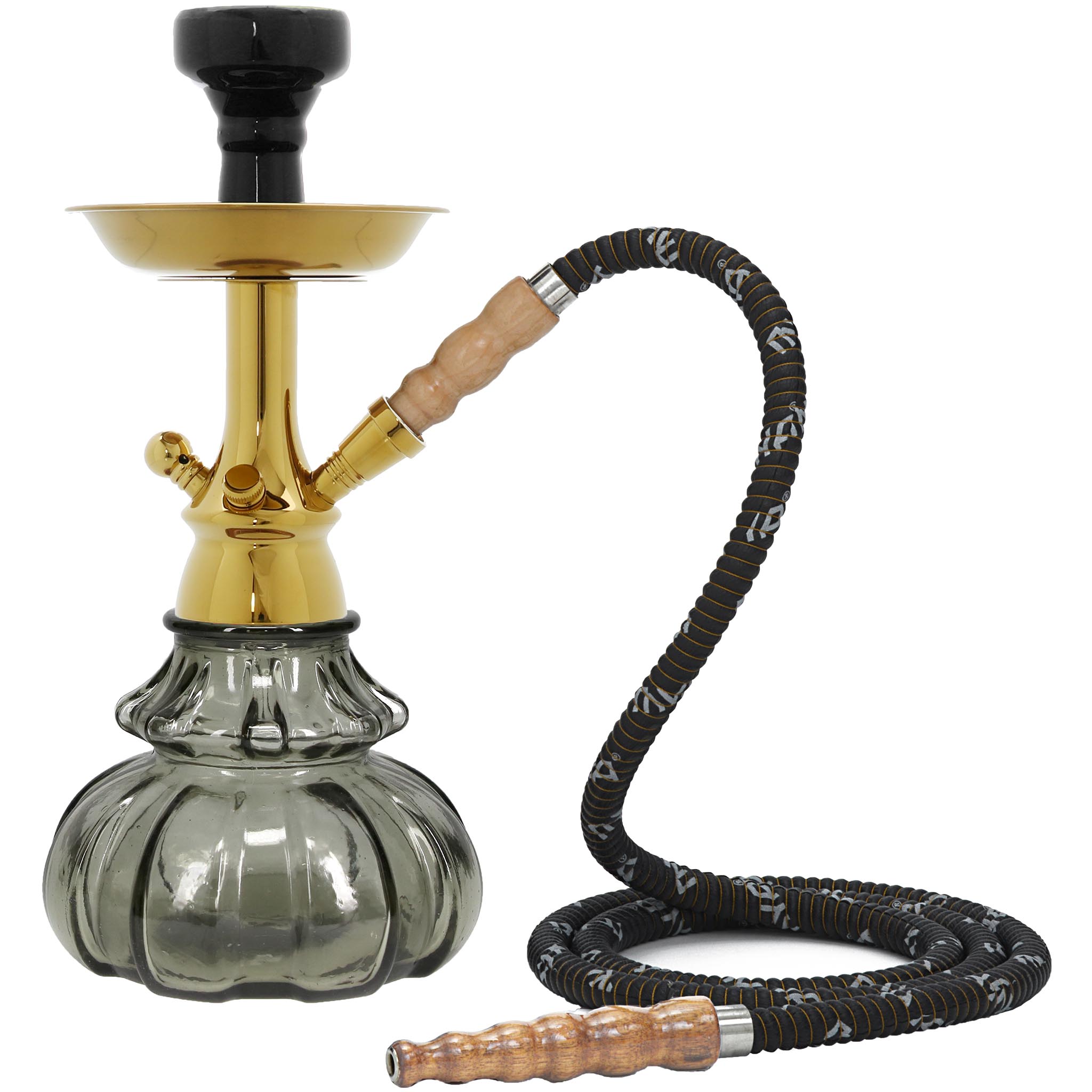 Grey Mono Gold Hookah #color_Grey