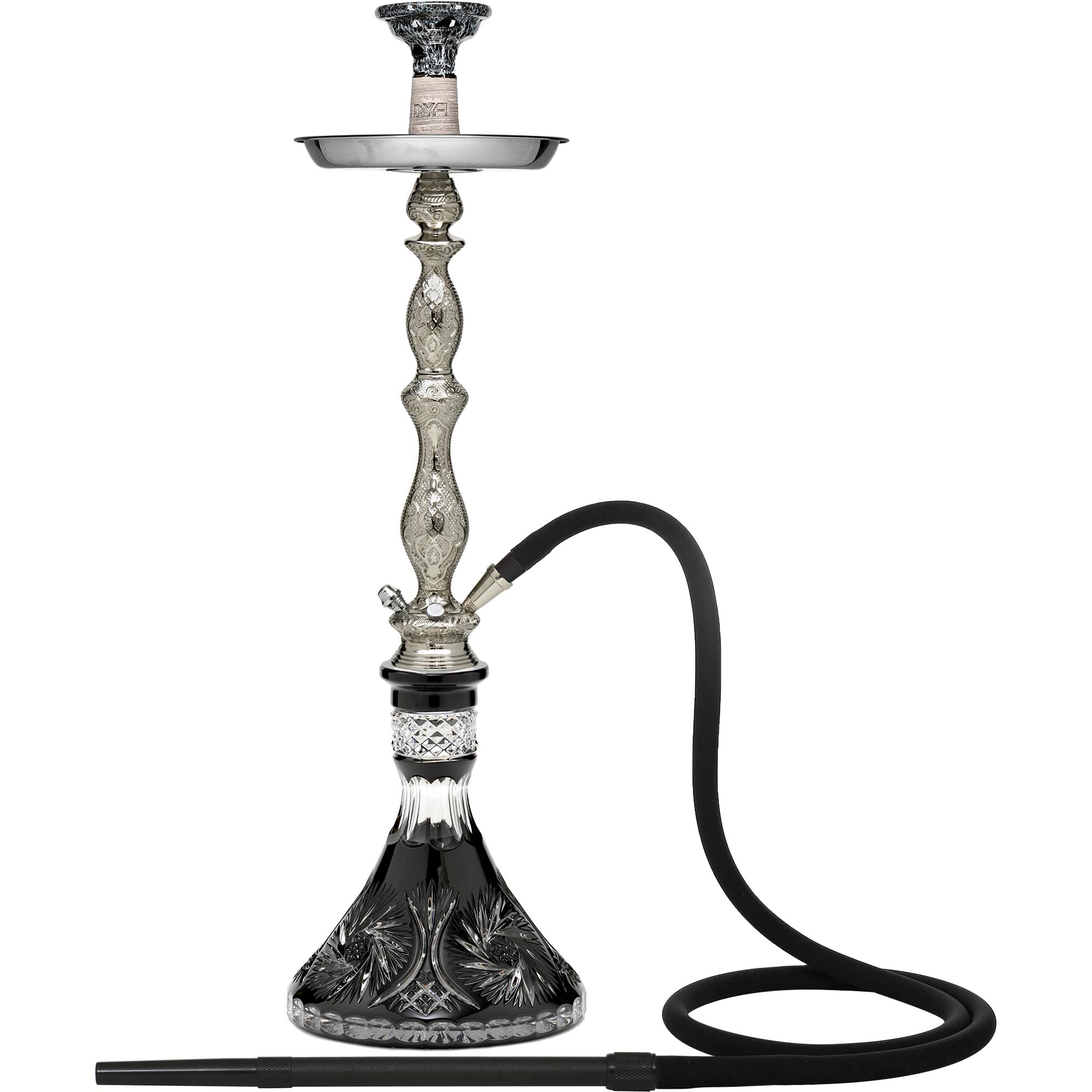 PINWHEEL 400 Black Crystal Hookah #color_Black