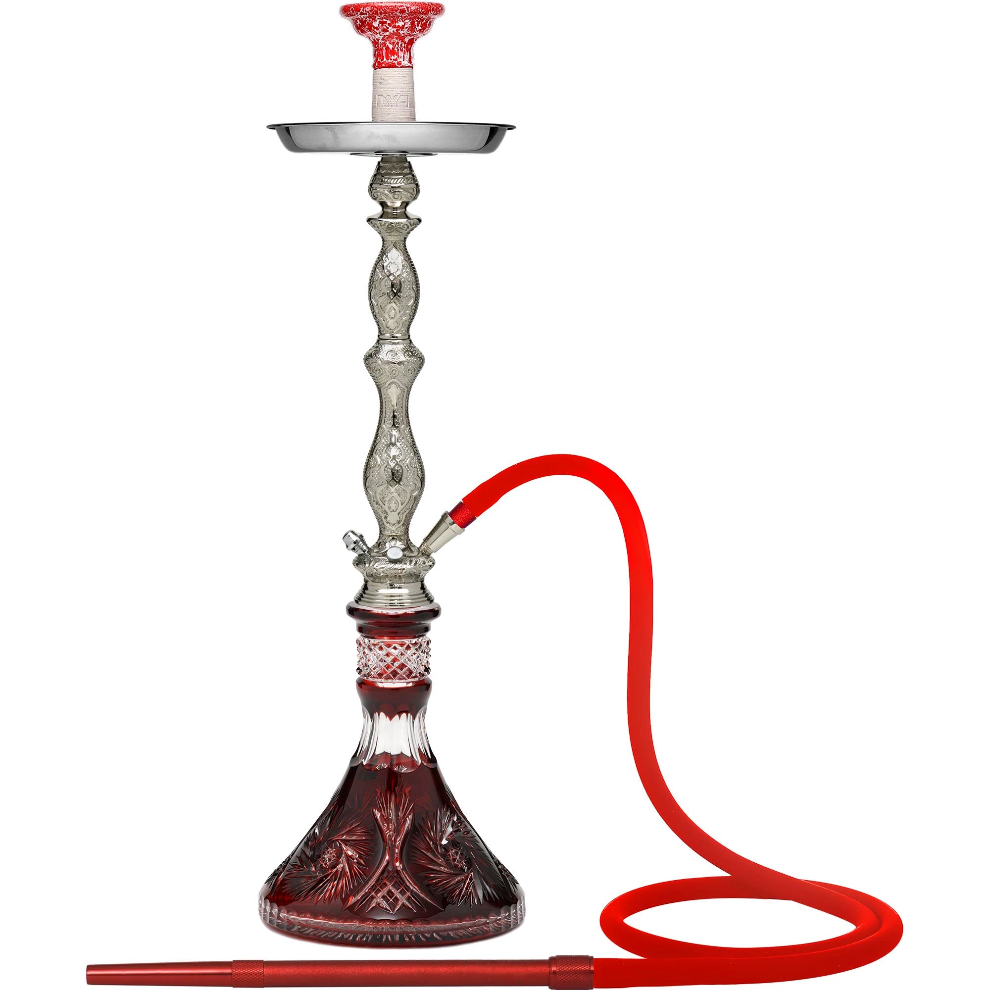 PINWHEEL 400 RedCrystal Hookah #color_Red
